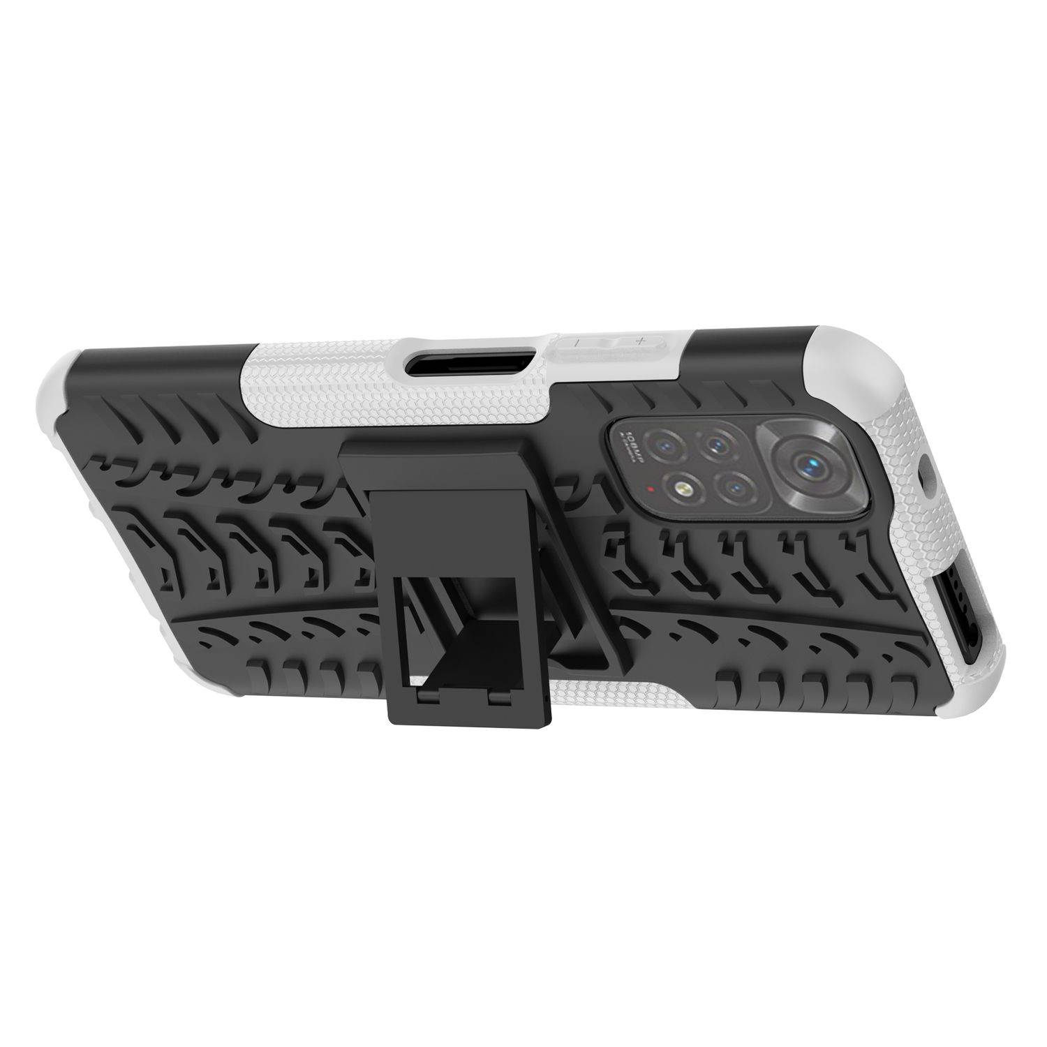 Hülle kompatibel mit Xiaomi Redmi Note 11 / Note 11S Global Kunststoff Soft Handyhülle - Handy Case Weiß