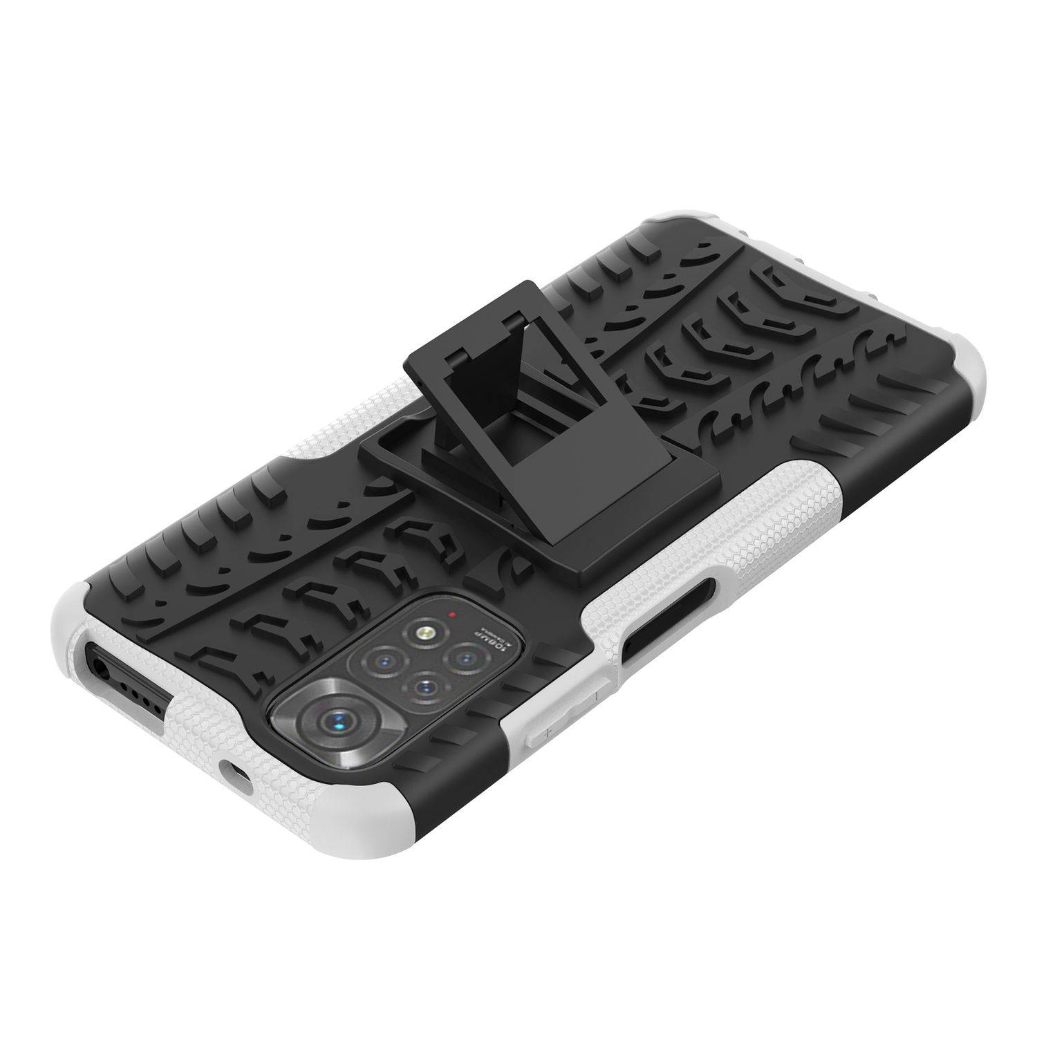 Hülle kompatibel mit Xiaomi Redmi Note 11 / Note 11S Global Kunststoff Soft Handyhülle - Handy Case Weiß