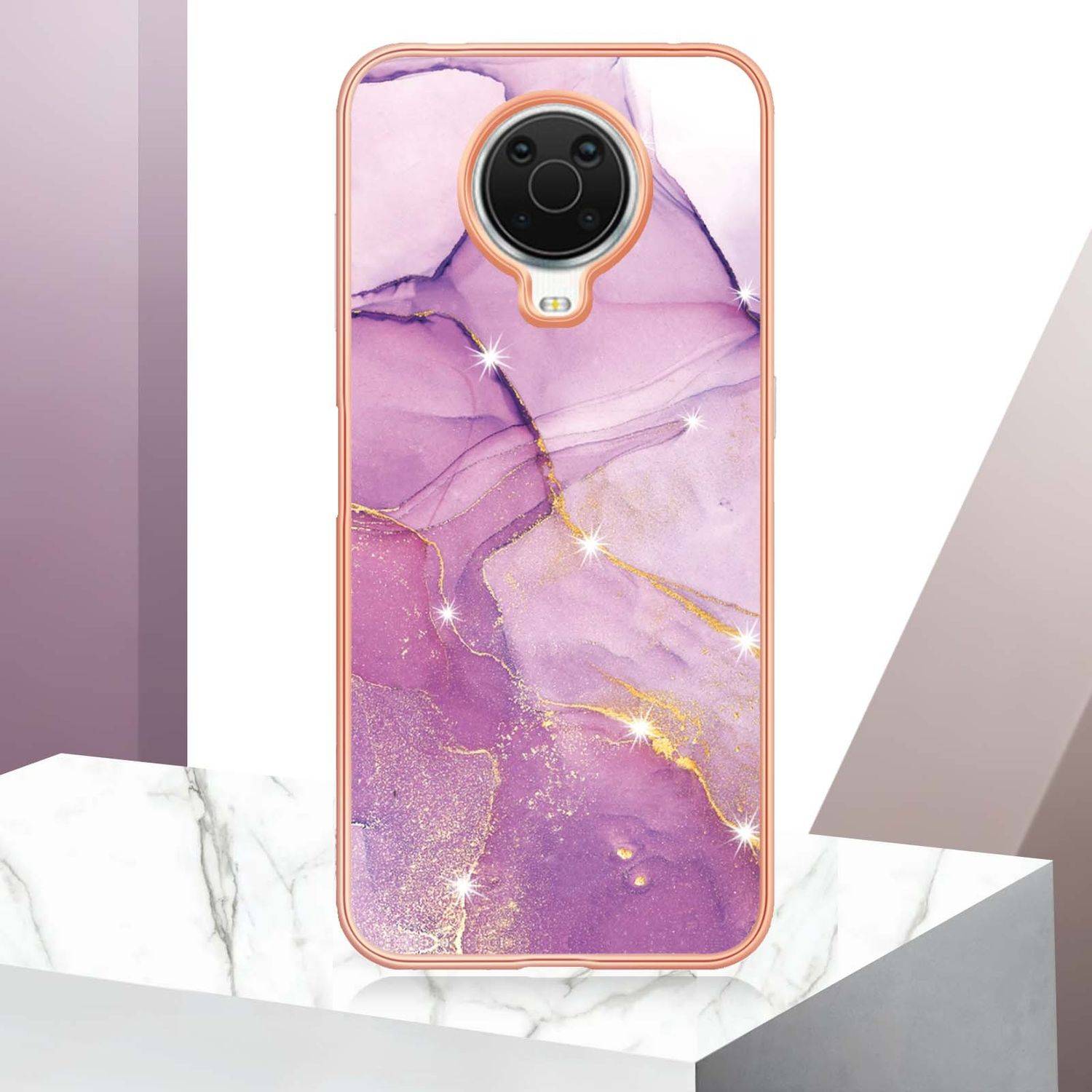 Hülle kompatibel mit Nokia G10 / G20 Kunststoff Soft Handyhülle - Handy Case Violett 1