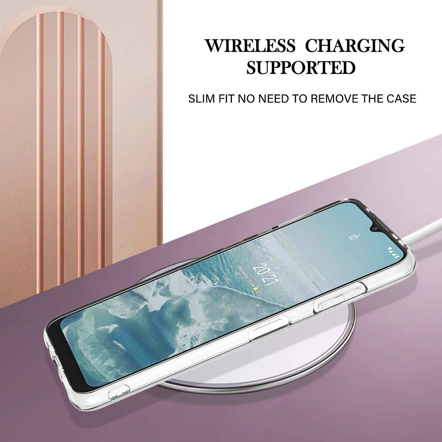 Hülle kompatibel mit Nokia G10 / G20 Kunststoff Soft Handyhülle - Handy Case Violett 1