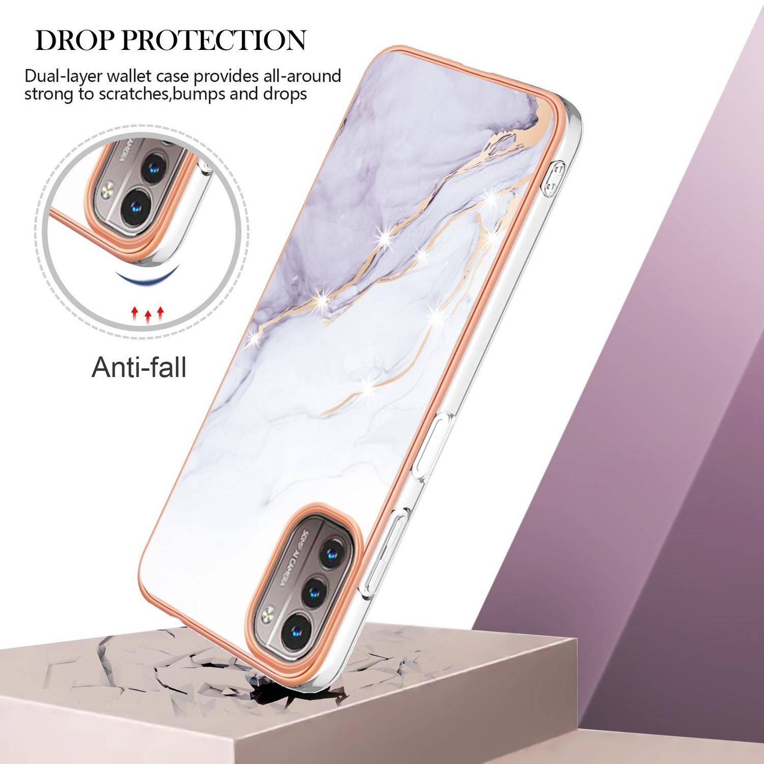 Hülle kompatibel mit Nokia G11 / G21 Kunststoff Soft Handyhülle - Handy Case Weiß