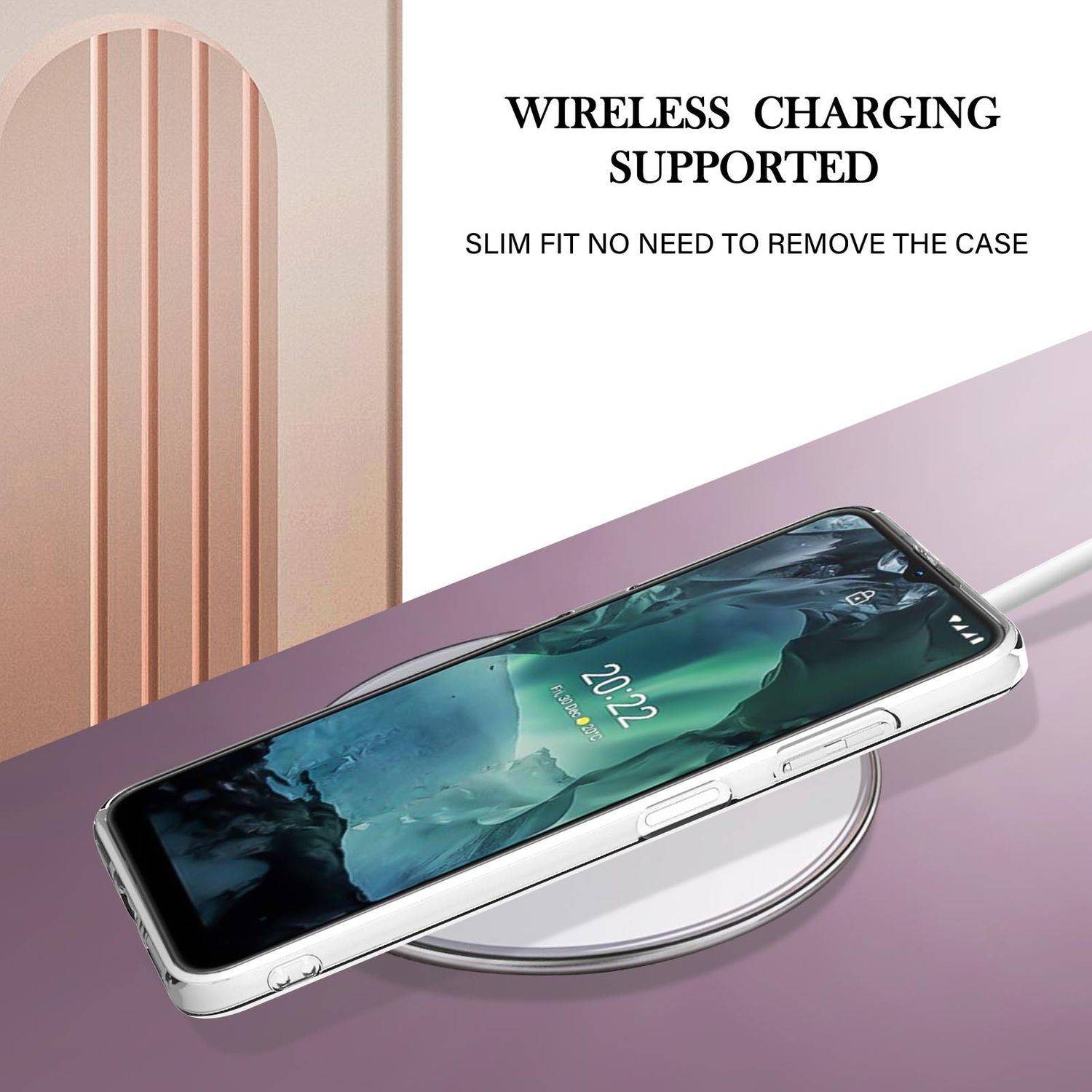 Hülle kompatibel mit Nokia G11 / G21 Kunststoff Soft Handyhülle - Handy Case Violett 2