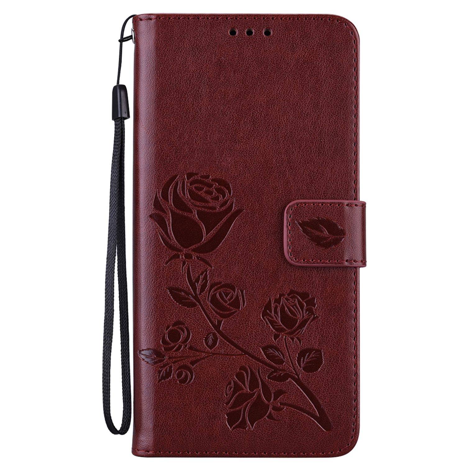 Hülle kompatibel mit Samsung Galaxy A03 Kunstleder Handyhülle - Handy Case Braun