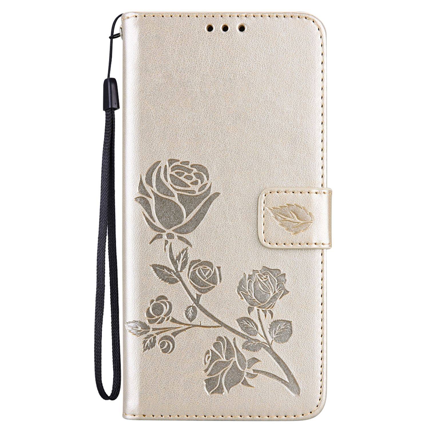 Hülle kompatibel mit Samsung Galaxy A03 Kunstleder Handyhülle - Handy Case Gold