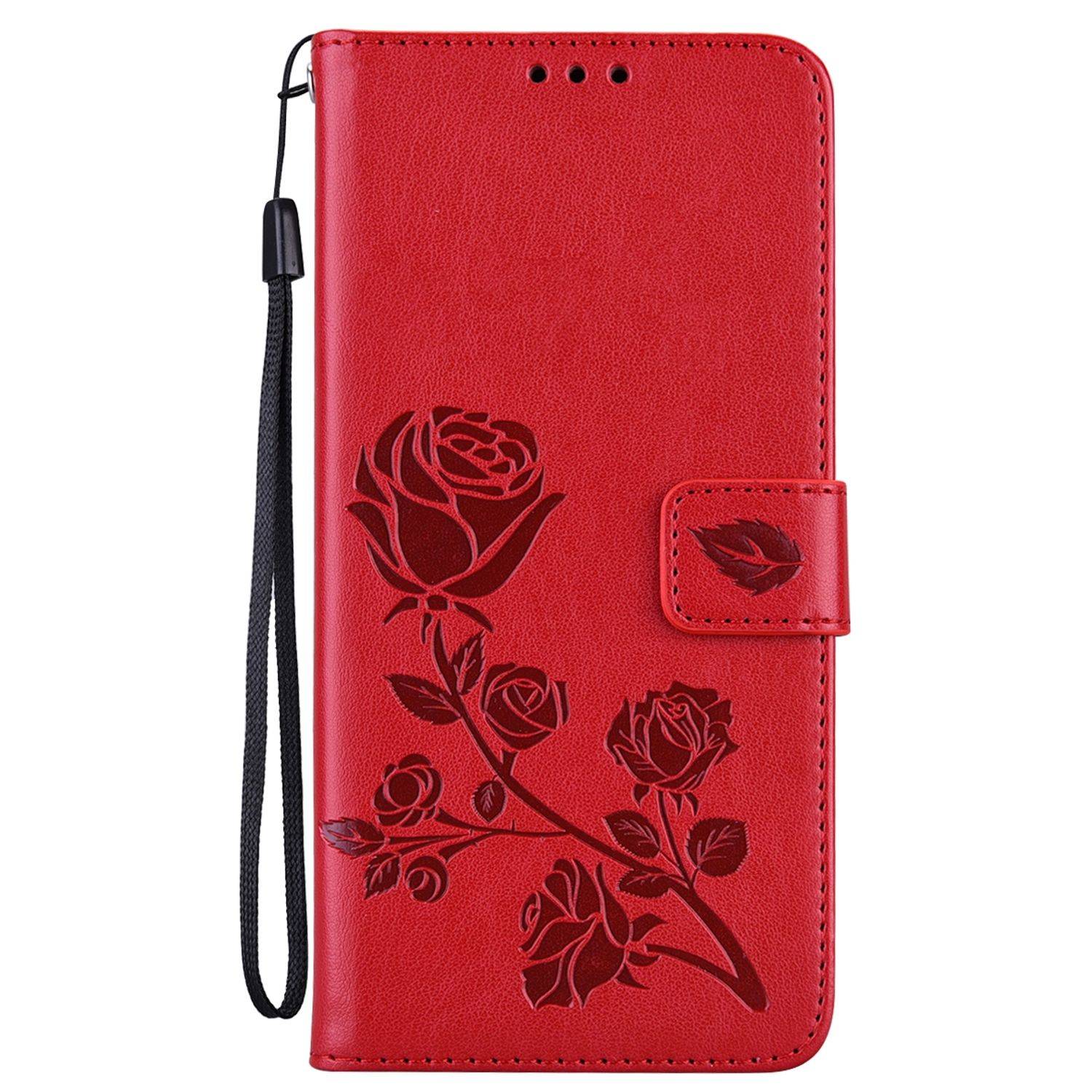Hülle kompatibel mit Samsung Galaxy A03 Kunstleder Handyhülle - Handy Case Rot