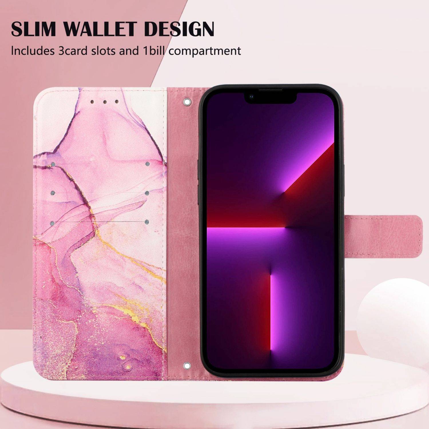 Hülle kompatibel mit Samsung Galaxy A03 Kunstleder Handyhülle - Handy Case Motiv 1