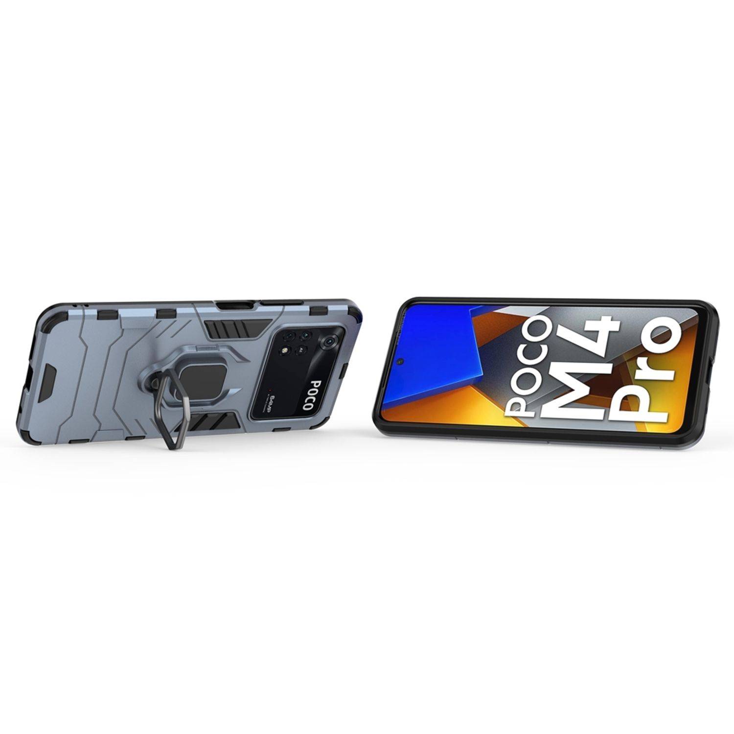 Hülle kompatibel mit Xiaomi Poco M4 Pro Kunststoff Soft Handyhülle - Handy Case Navy Blau