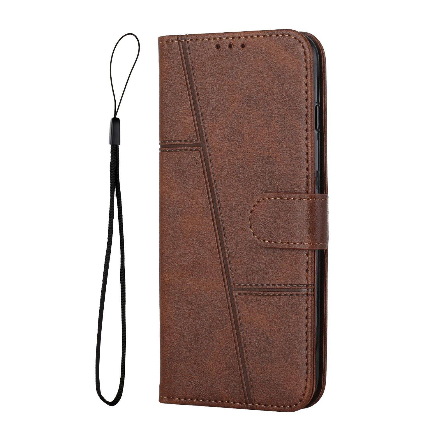 Hülle kompatibel mit Sony Xperia 10 III Kunstleder Handyhülle - Handy Case Braun