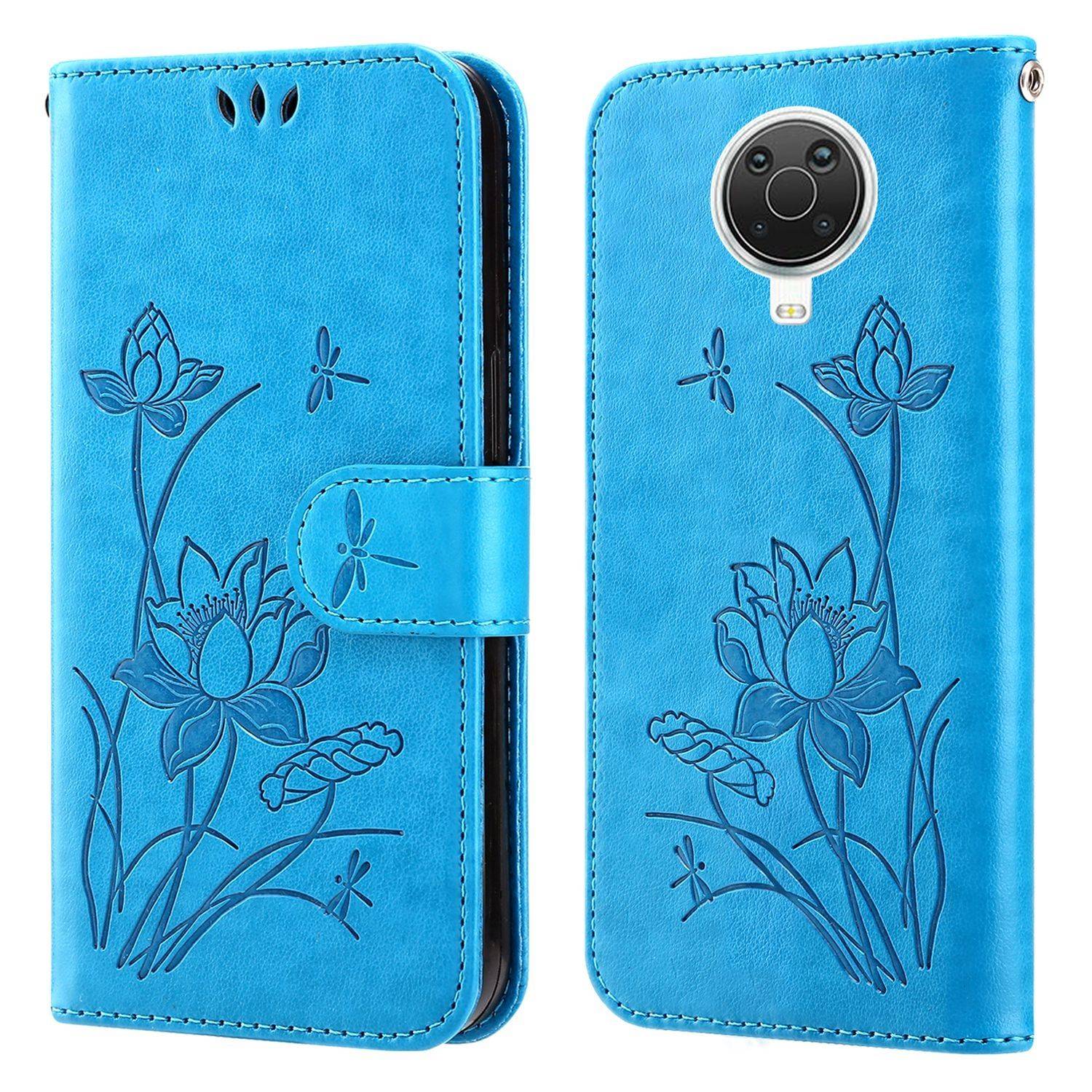 Hülle kompatibel mit Nokia G10 / G20 Kunstleder Handyhülle - Handy Case Blau