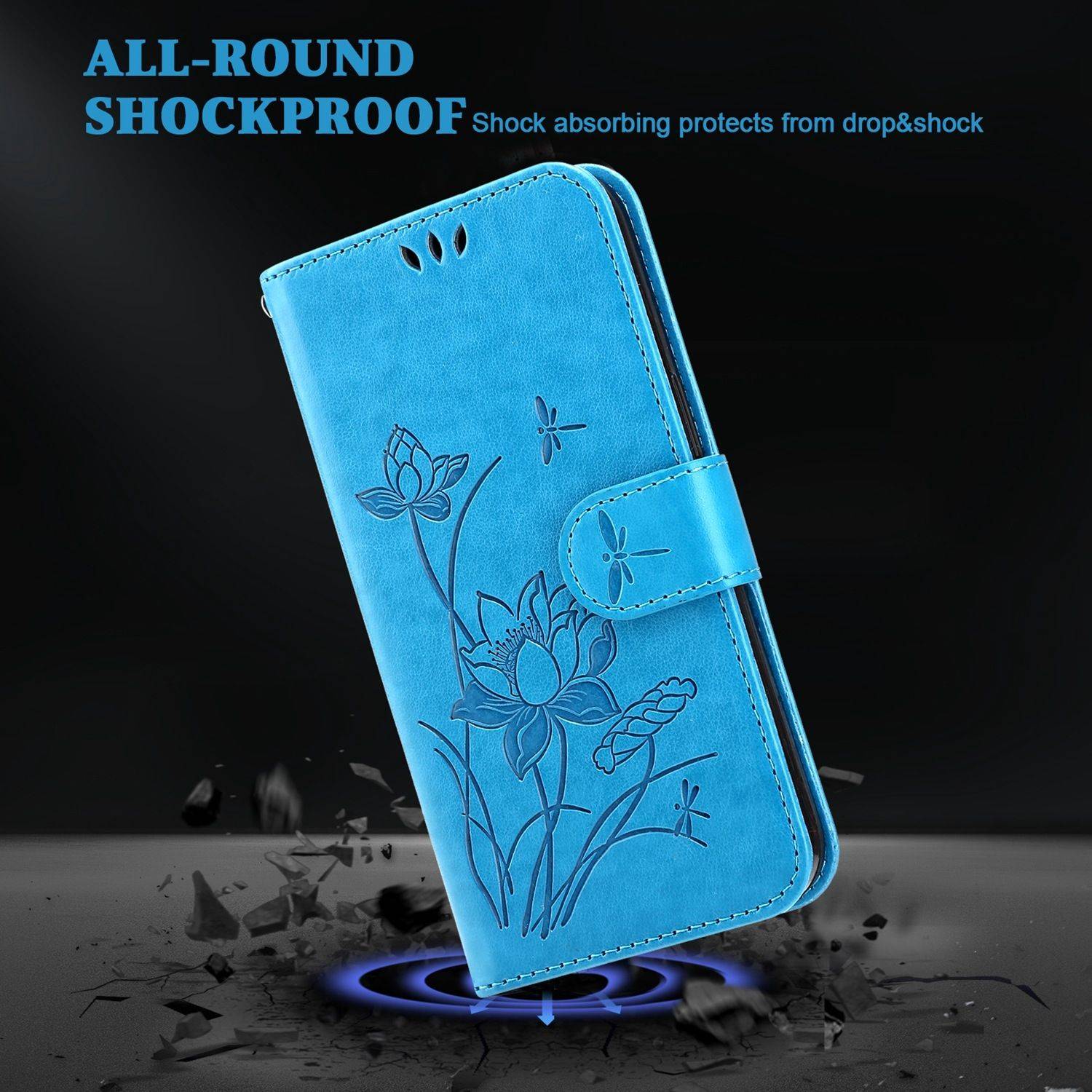 Hülle kompatibel mit Nokia G10 / G20 Kunstleder Handyhülle - Handy Case Blau