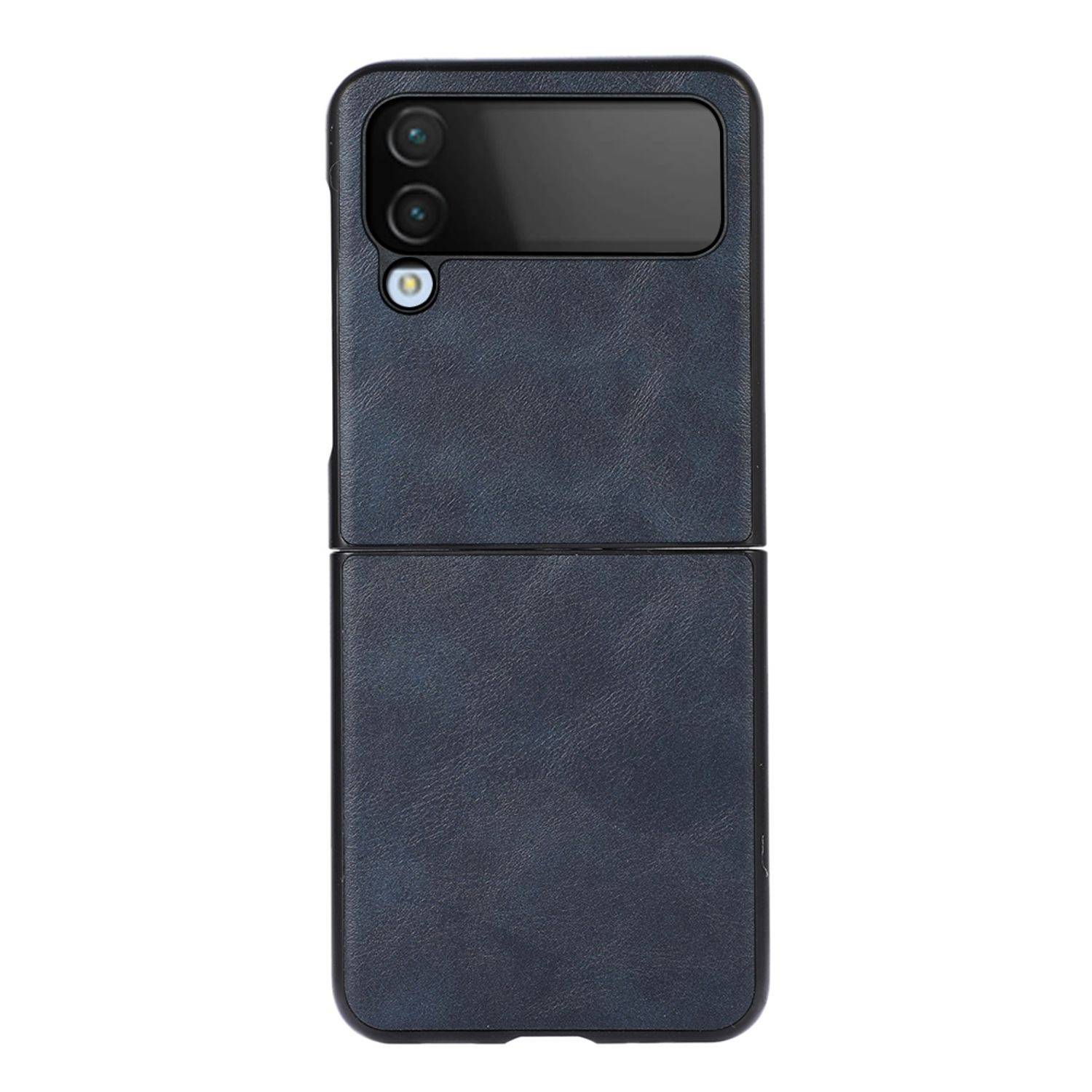 Hülle kompatibel mit Samsung Galaxy Z Flip4 5G Kunststoff Soft Handyhülle - Handy Case Blau