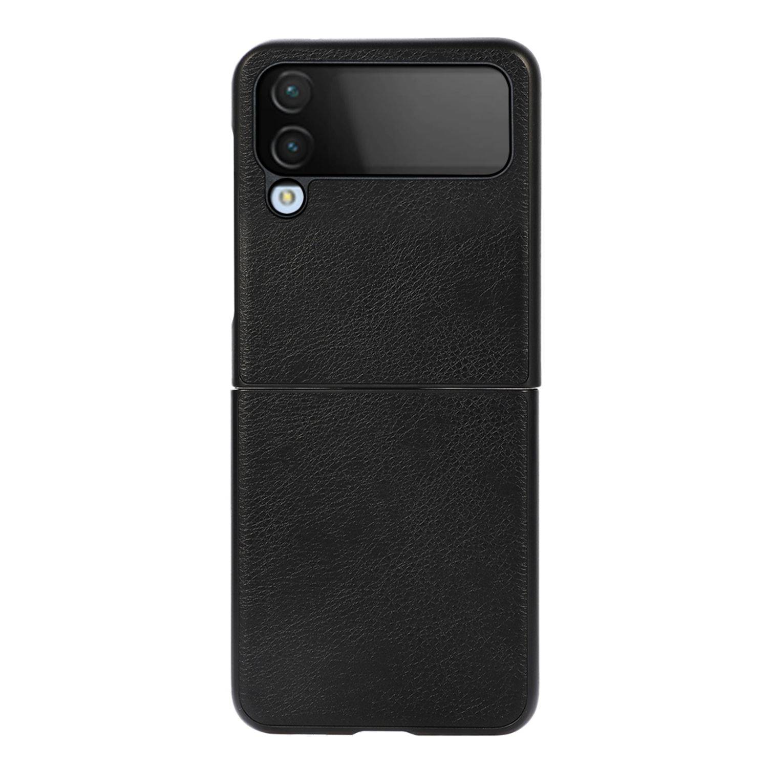 Hülle kompatibel mit Samsung Galaxy Z Flip4 5G Kunststoff Soft Handyhülle - Handy Case Schwarz