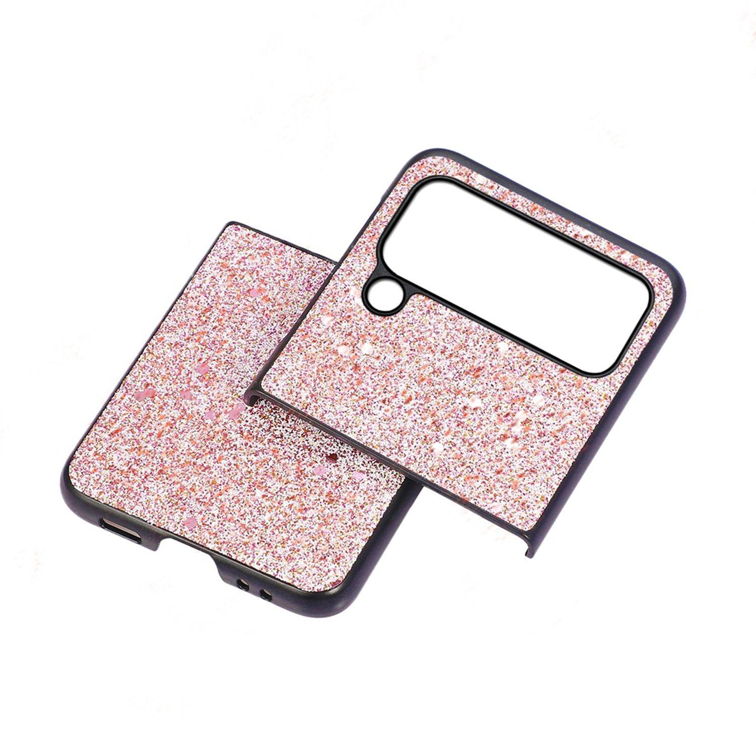 Hülle kompatibel mit Samsung Galaxy Z Flip4 5G Kunststoff Soft Handyhülle - Handy Case Rosa