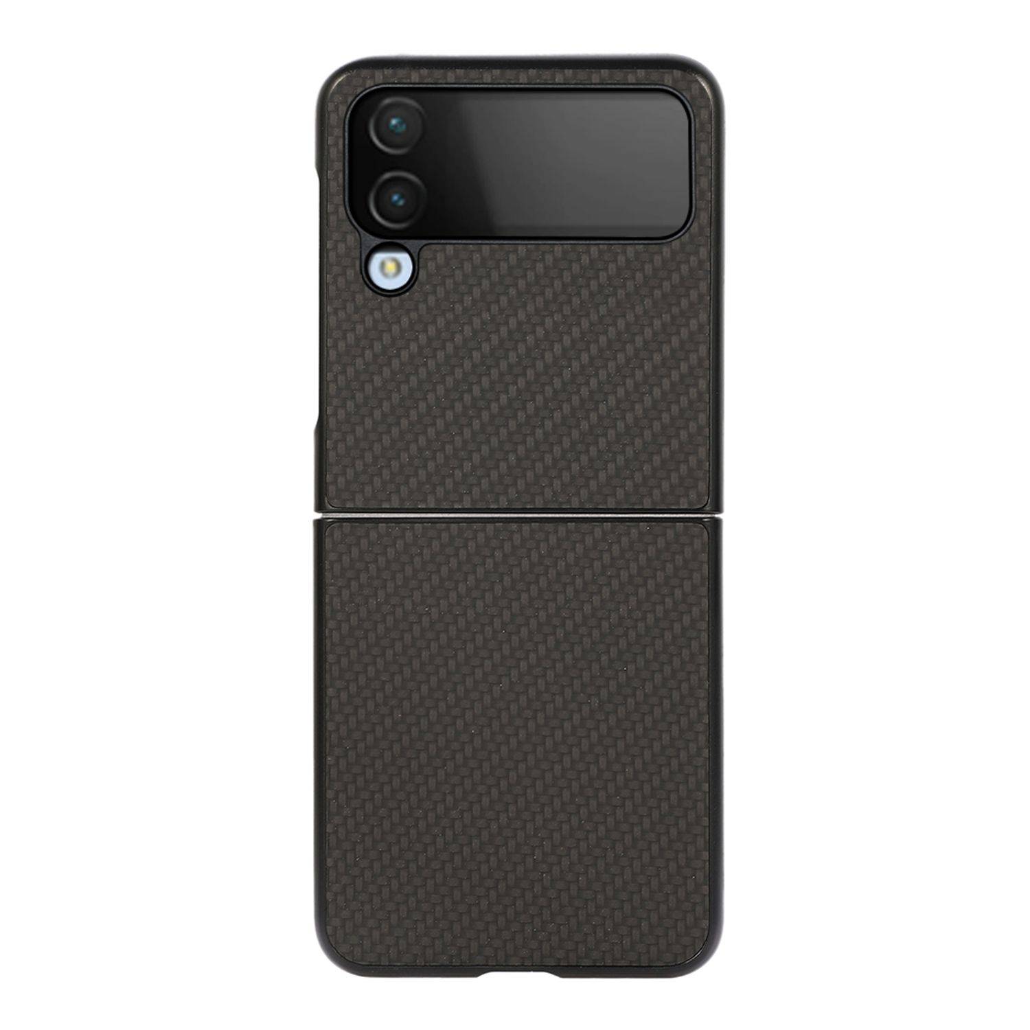Hülle kompatibel mit Samsung Galaxy Z Flip4 5G Kunststoff Soft Handyhülle - Handy Case Schwarz