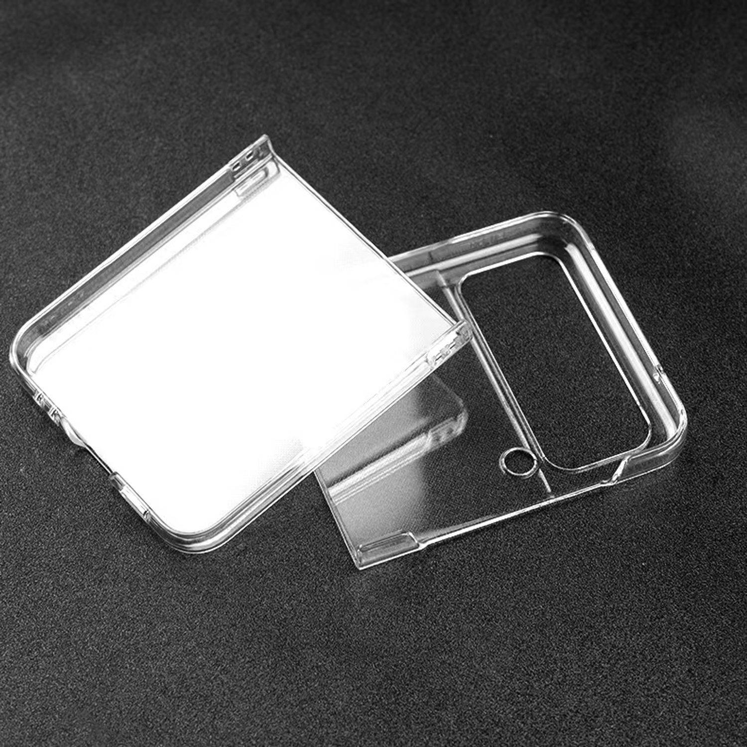 Hülle kompatibel mit Samsung Galaxy Z Flip4 5G Kunststoff Soft Handyhülle - Handy Case Transparent