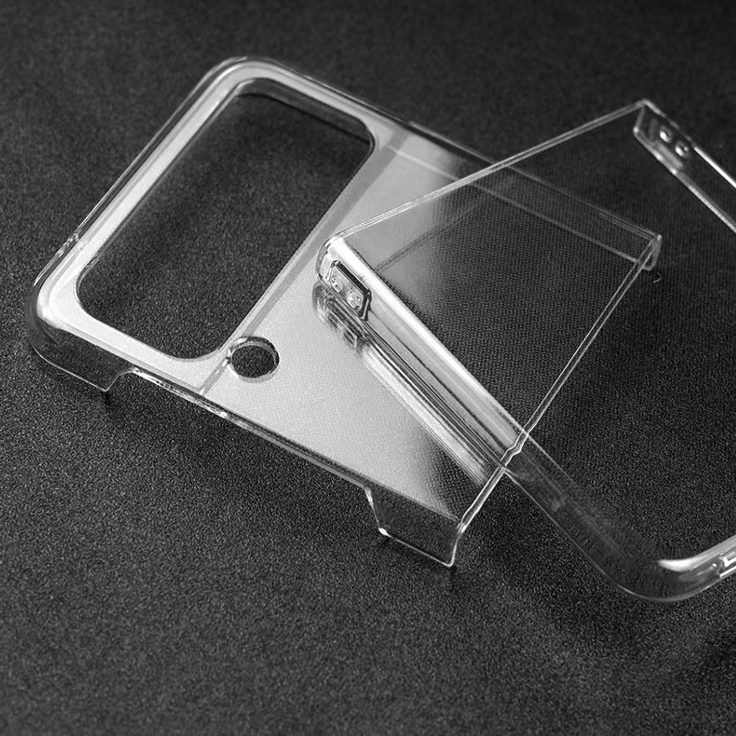 Hülle kompatibel mit Samsung Galaxy Z Flip4 5G Kunststoff Soft Handyhülle - Handy Case Transparent
