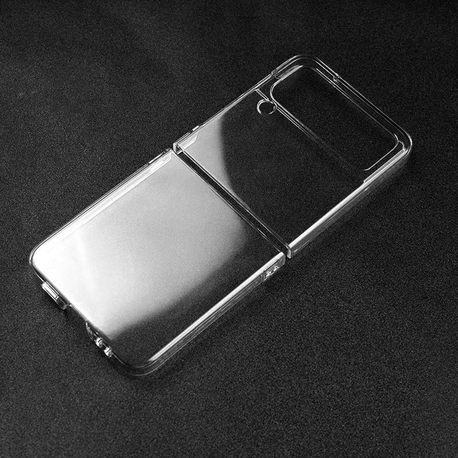 Hülle kompatibel mit Samsung Galaxy Z Flip4 5G Kunststoff Soft Handyhülle - Handy Case Transparent