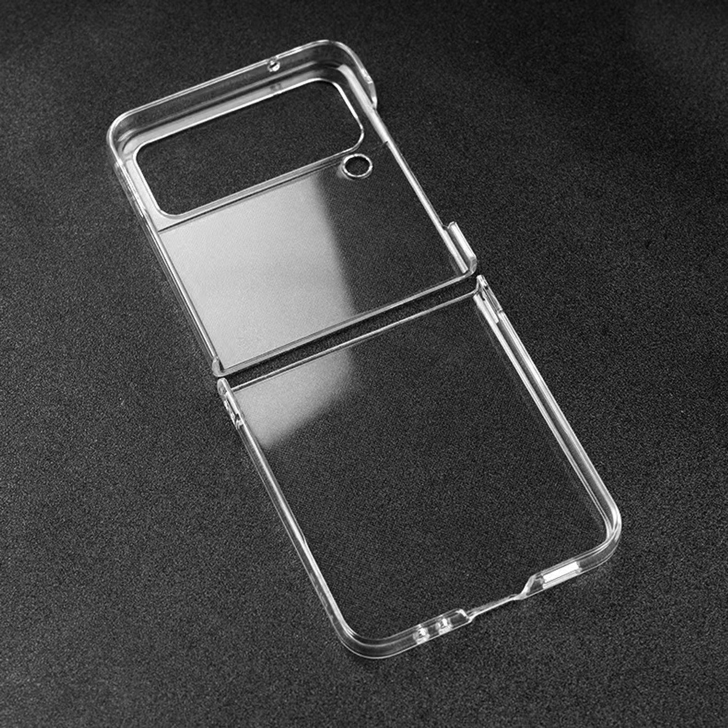 Hülle kompatibel mit Samsung Galaxy Z Flip4 5G Kunststoff Soft Handyhülle - Handy Case Transparent