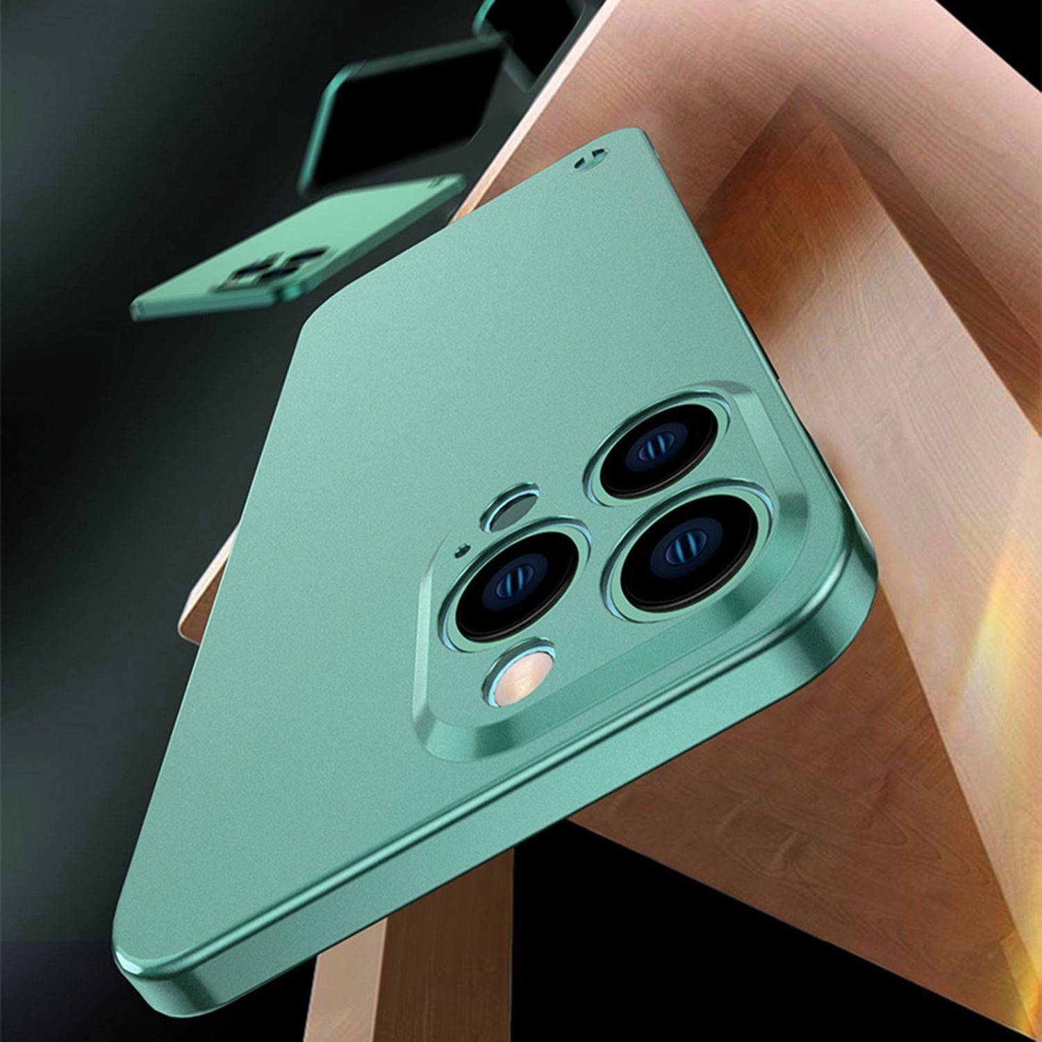 Hülle kompatibel mit Apple iPhone 12 Pro Max Kunststoff Soft Handyhülle - Handy Case Schwarz