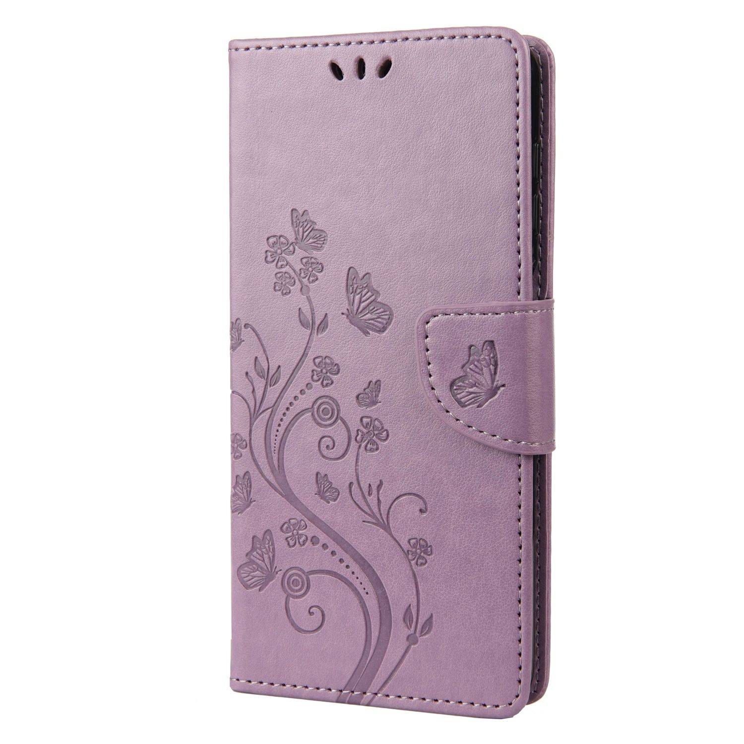 Hülle kompatibel mit Motorola Moto G22 Kunstleder Handyhülle - Handy Case Helles Lila
