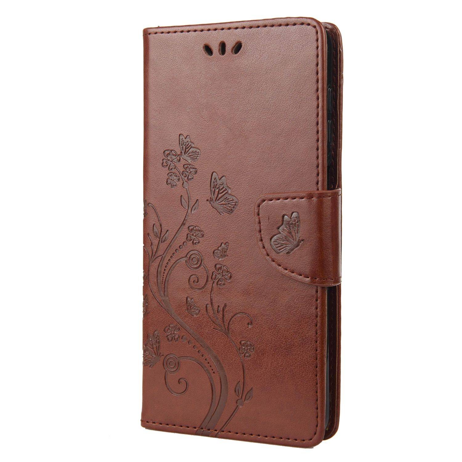 Hülle kompatibel mit Motorola Moto G22 Kunstleder Handyhülle - Handy Case Braun