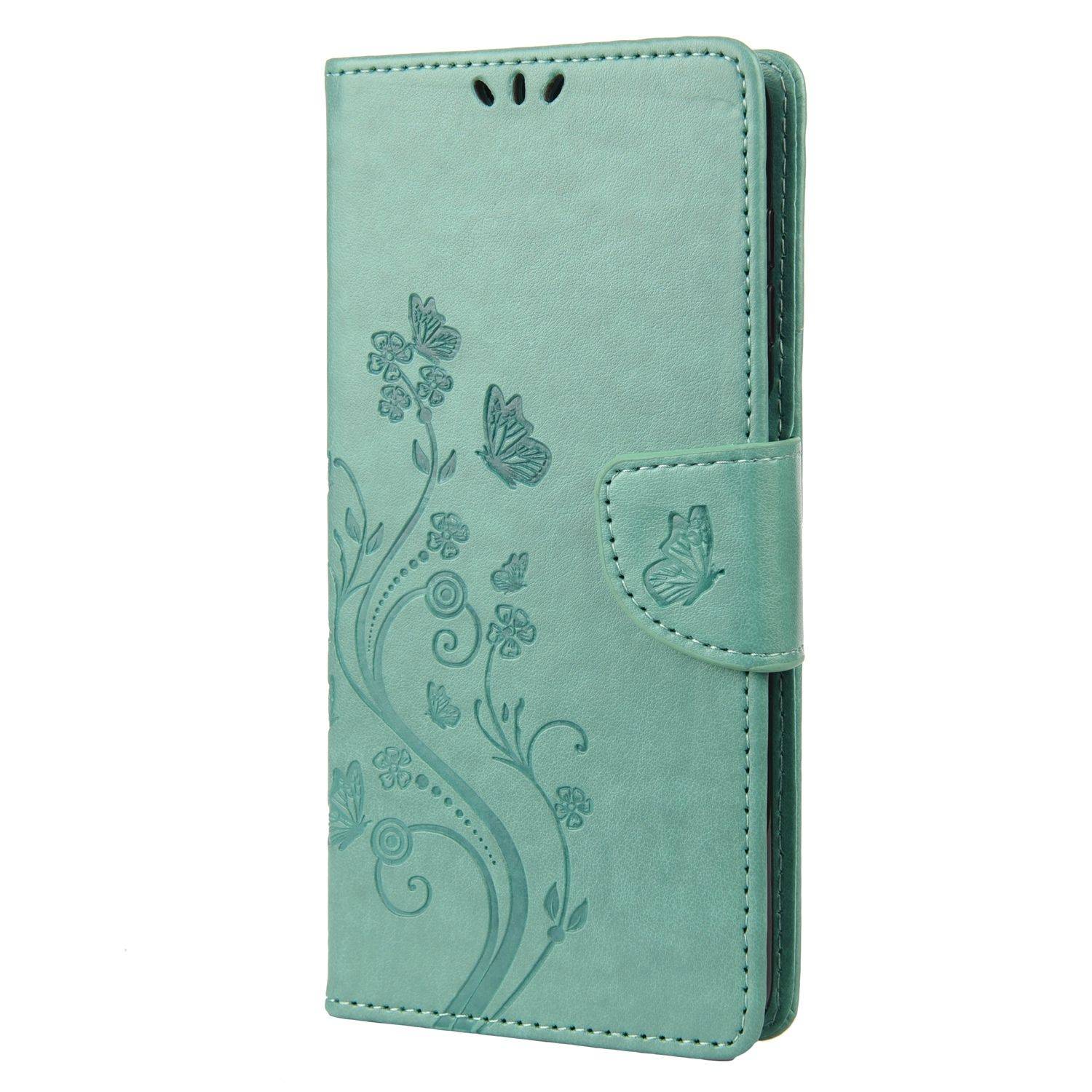 Hülle kompatibel mit Motorola Moto G22 Kunstleder Handyhülle - Handy Case Grün