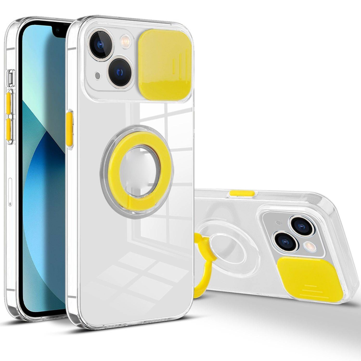 Hülle kompatibel mit Apple iPhone 13 mini Kunststoff Soft Handyhülle - Handy Case Gelb