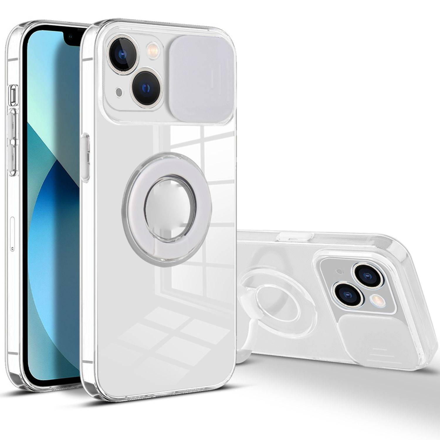 Hülle kompatibel mit Apple iPhone 13 Kunststoff Soft Handyhülle - Handy Case Weiß