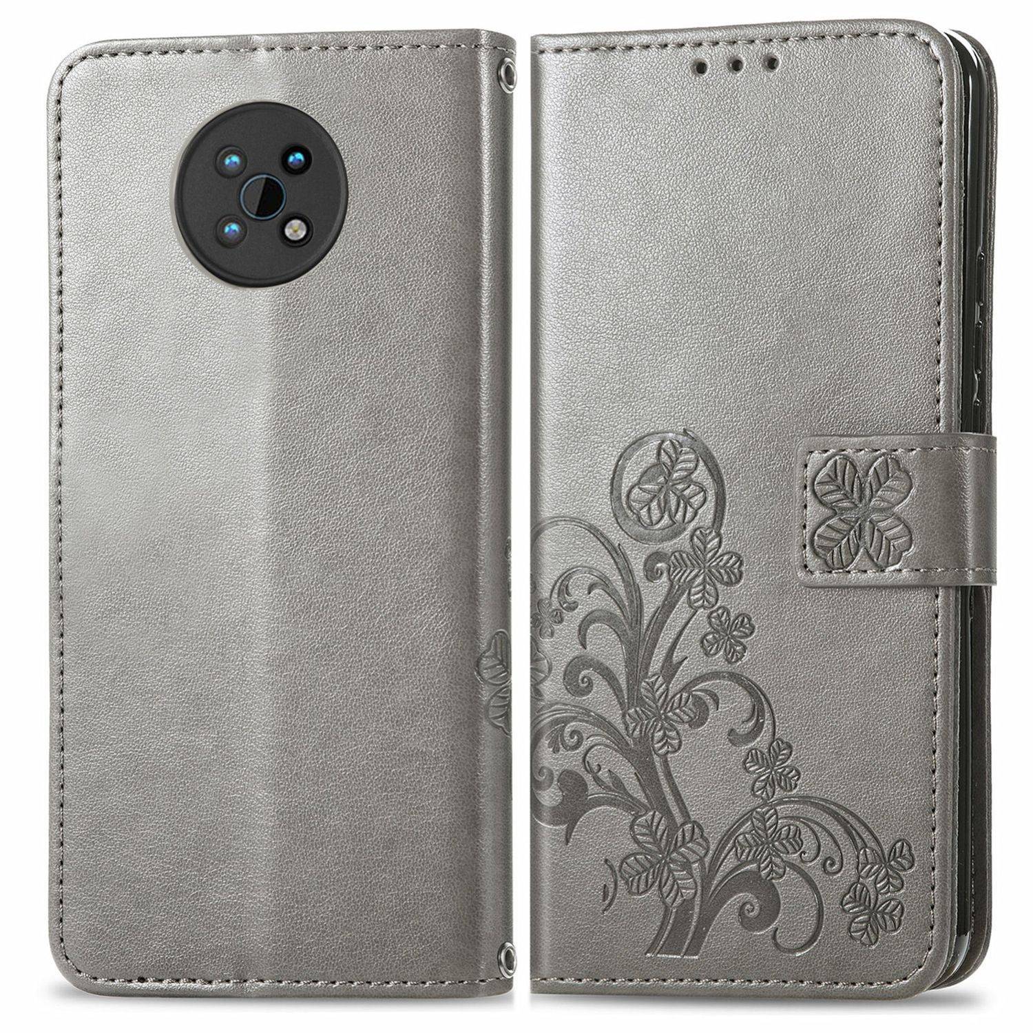Hülle kompatibel mit Nokia G50 Kunstleder Handyhülle - Handy Case Grau