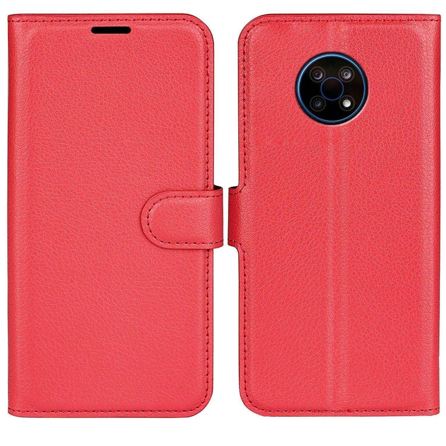 Hülle kompatibel mit Nokia G50 Kunstleder Handyhülle - Handy Case Rot