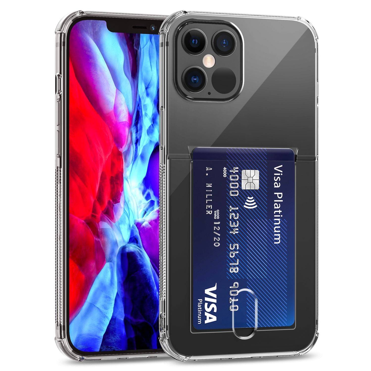 Hülle kompatibel mit Apple iPhone 12 Pro Kunststoff Soft Handyhülle - Handy Case Transparent