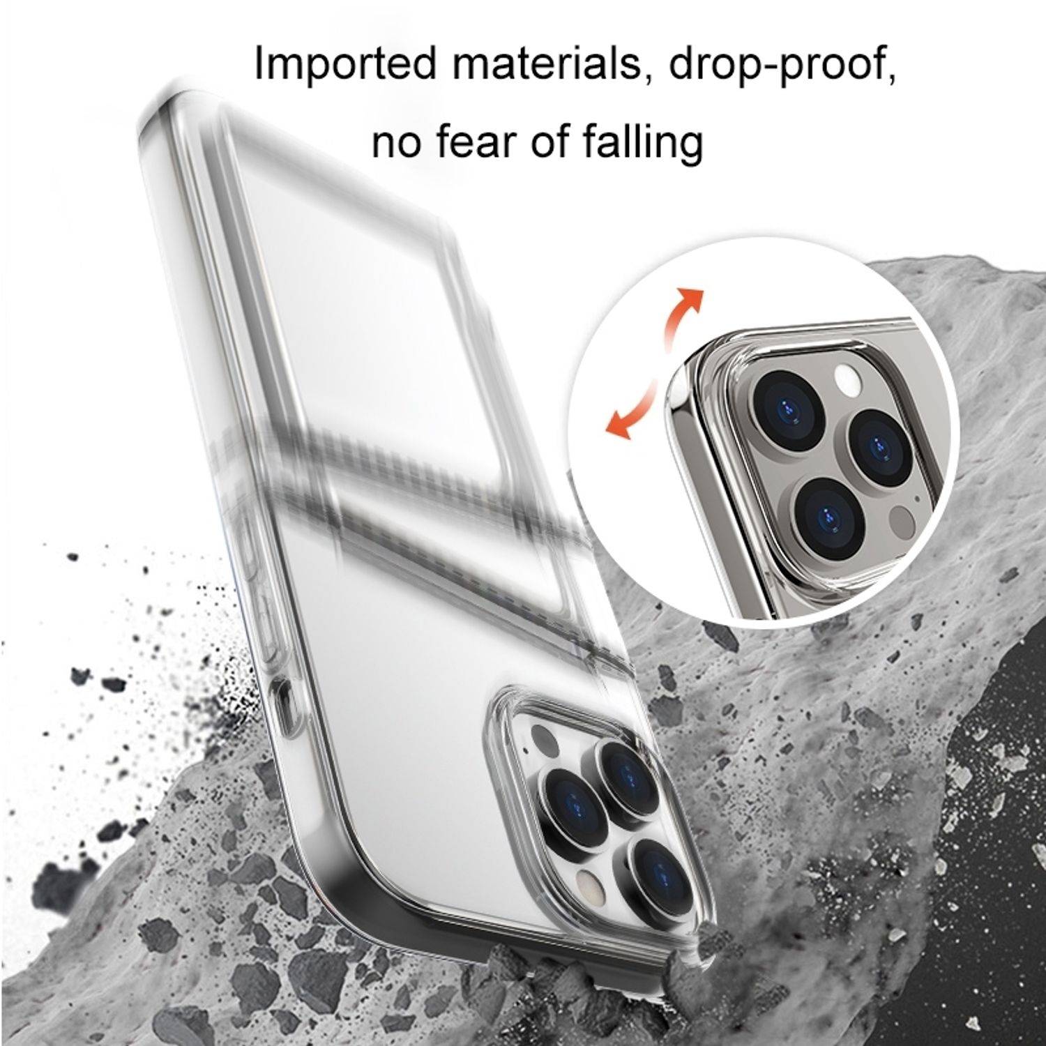 Hülle kompatibel mit Apple iPhone 14 Pro Max Kunststoff Soft Handyhülle - Handy Case Transparent