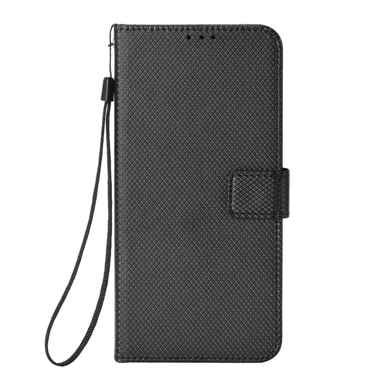 Hülle kompatibel mit ZTE Blade A52 Kunstleder Handyhülle - Handy Case Schwarz