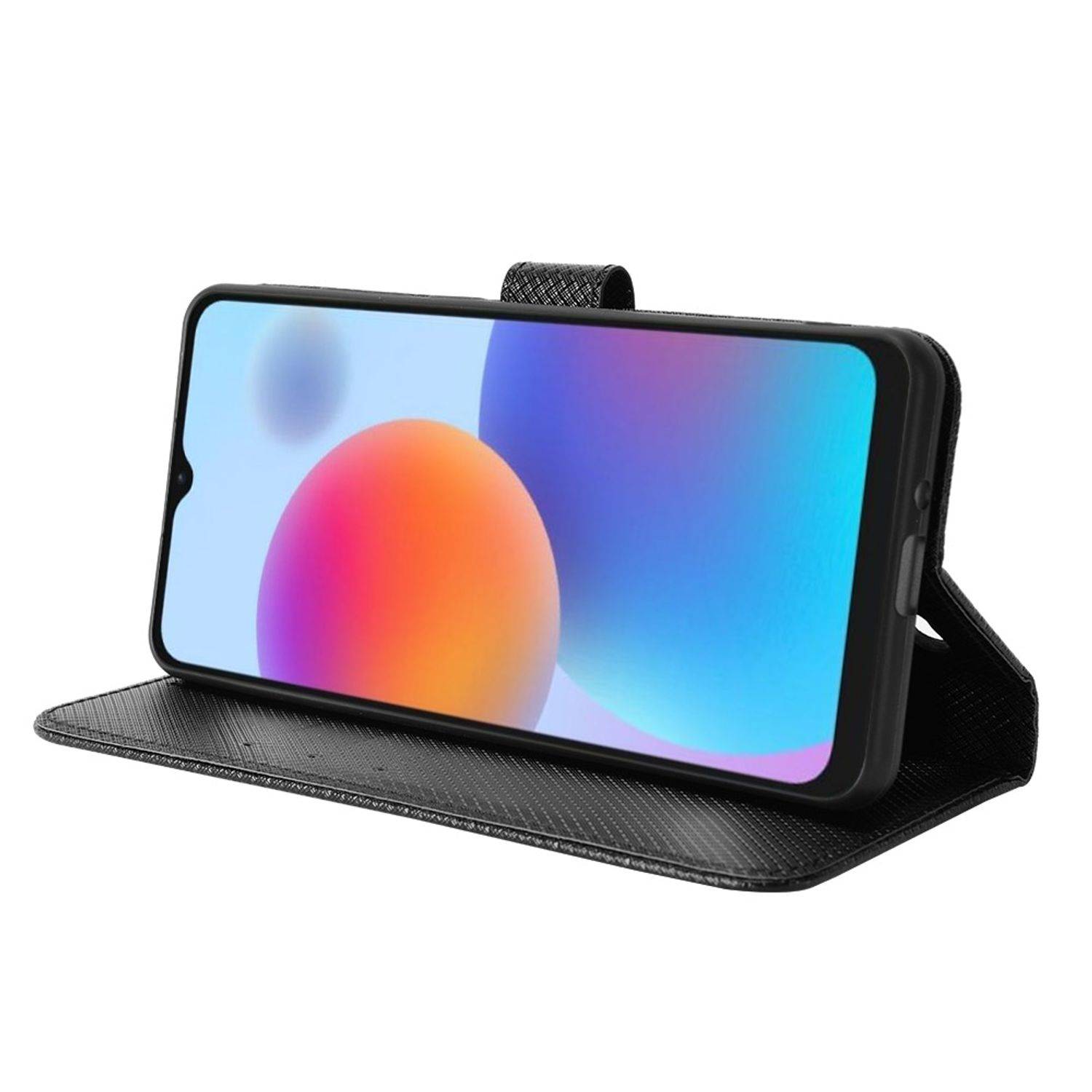 Hülle kompatibel mit ZTE Blade A52 Kunstleder Handyhülle - Handy Case Schwarz