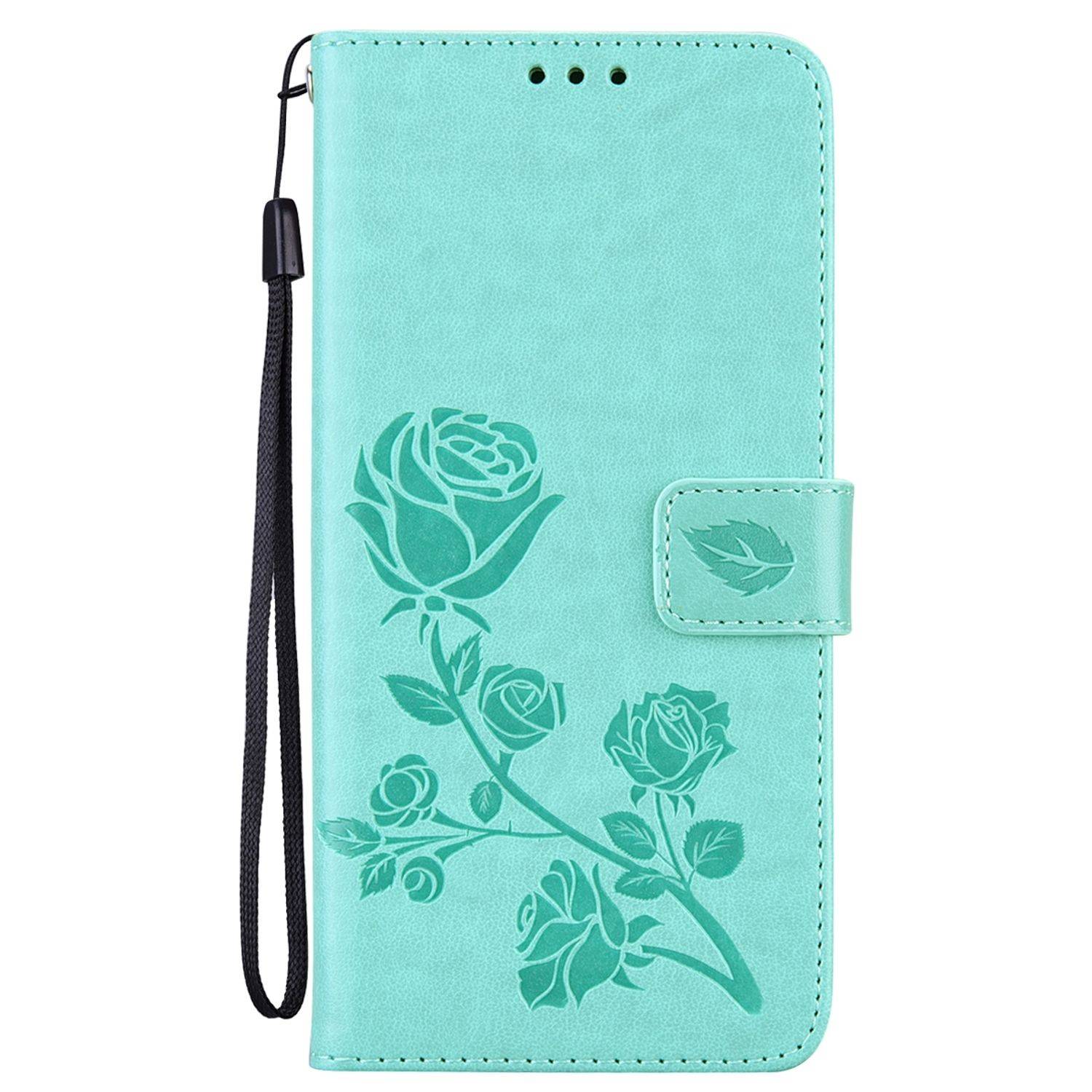 Hülle kompatibel mit Xiaomi Redmi 10C Kunstleder Handyhülle - Handy Case Grün