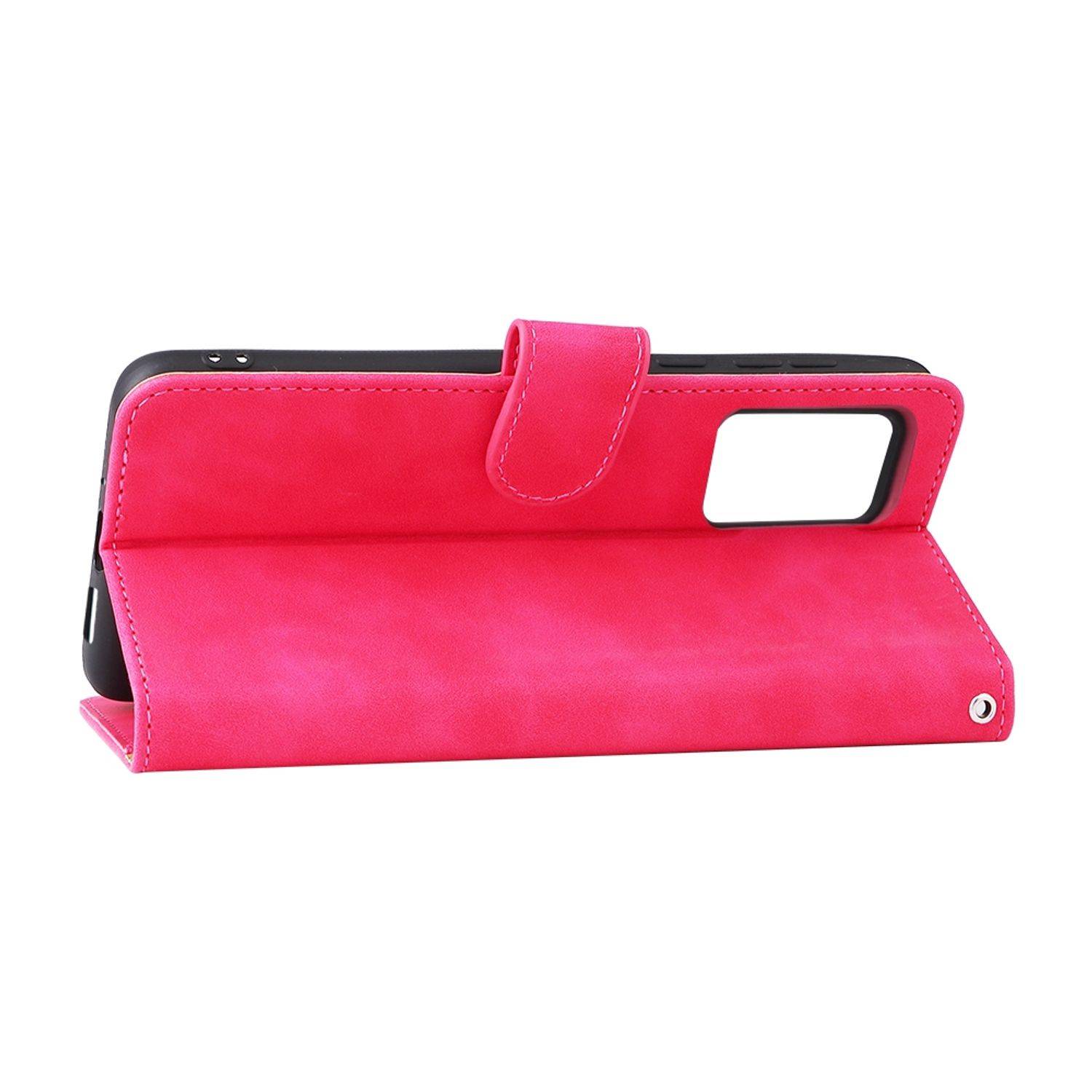 Hülle kompatibel mit Xiaomi 12 Lite Kunstleder Handyhülle - Handy Case Rosenrot