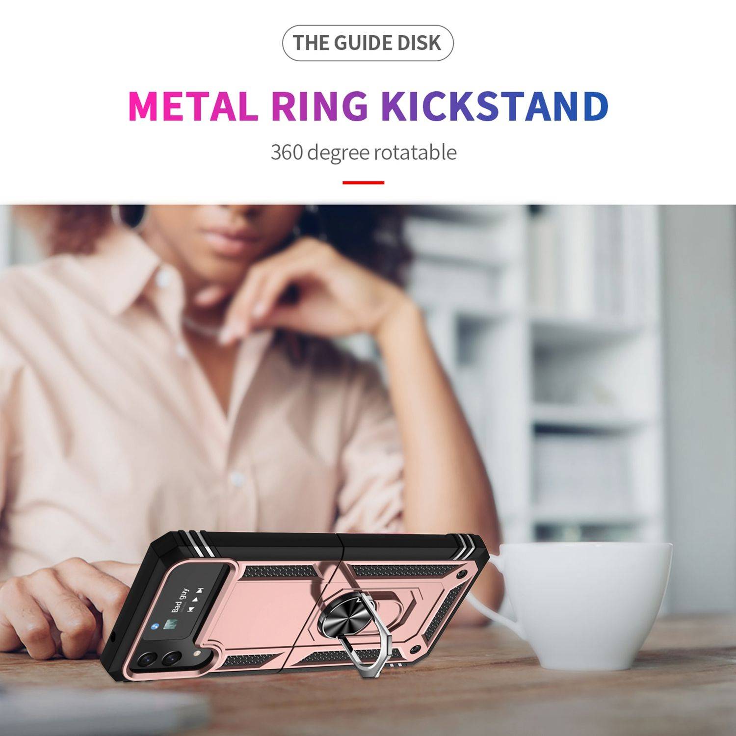 Hülle kompatibel mit Samsung Galaxy Z Flip4 5G Kunststoff Soft Handyhülle - Handy Case Roségold