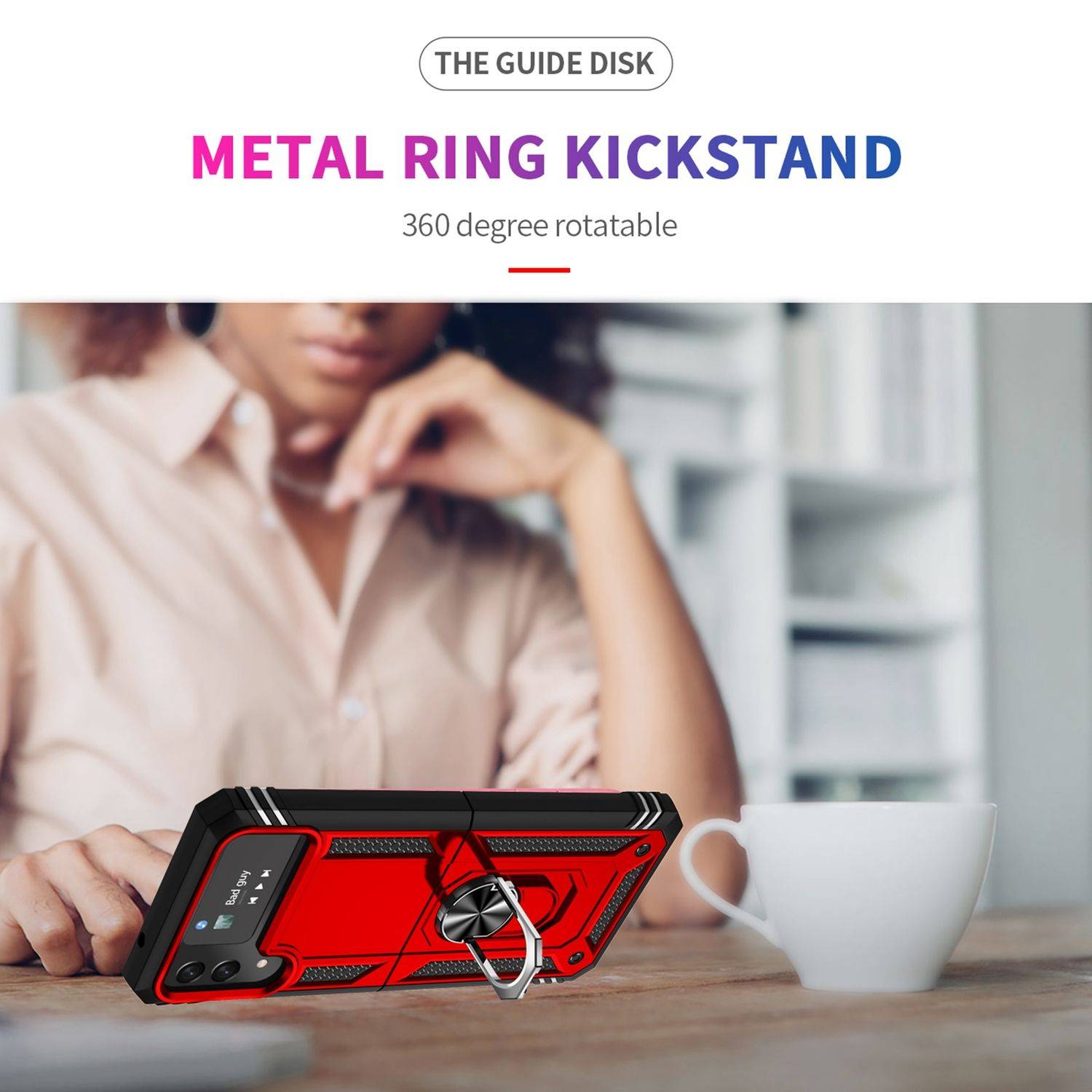 Hülle kompatibel mit Samsung Galaxy Z Flip4 5G Kunststoff Soft Handyhülle - Handy Case Rot