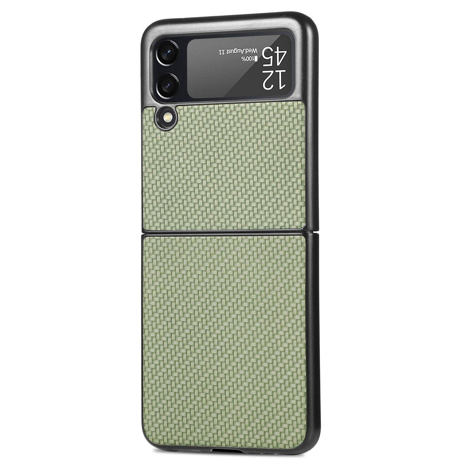 Hülle kompatibel mit Samsung Galaxy Z Flip4 5G Kunststoff Soft Handyhülle - Handy Case Grün