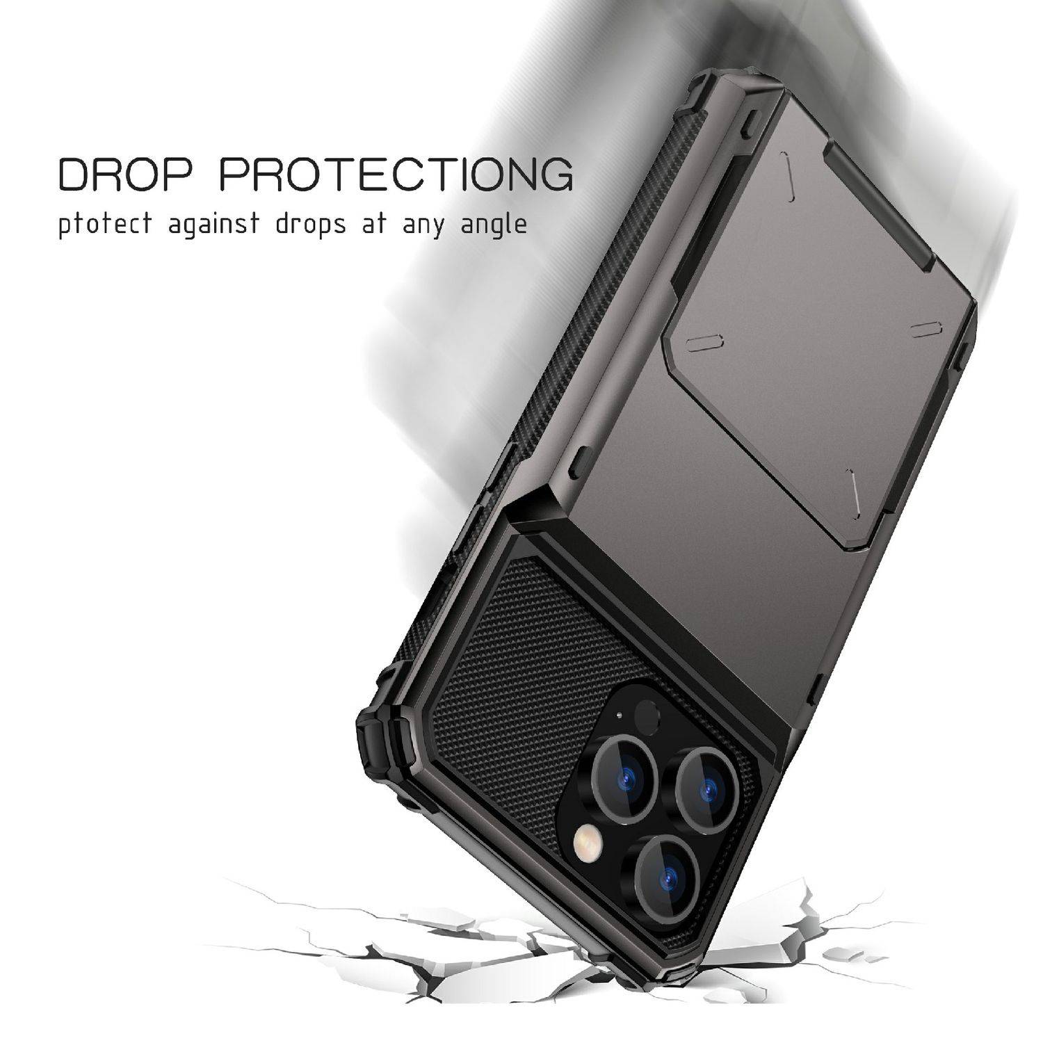 Hülle kompatibel mit Apple iPhone 14 Pro Kunststoff Soft Handyhülle - Handy Case Schwarz