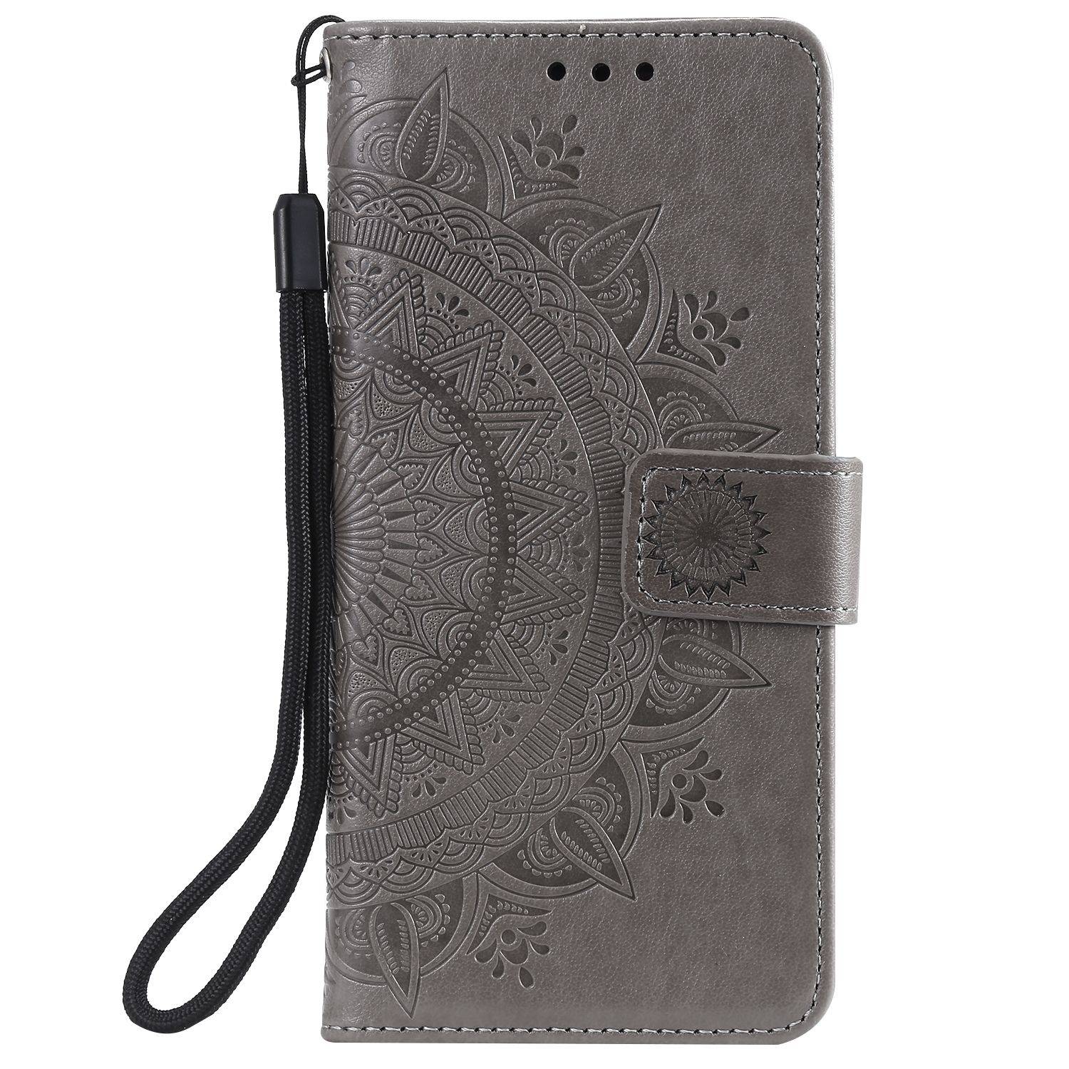 Hülle kompatibel mit Apple iPhone 14 Pro Kunstleder Handyhülle - Handy Case Grau