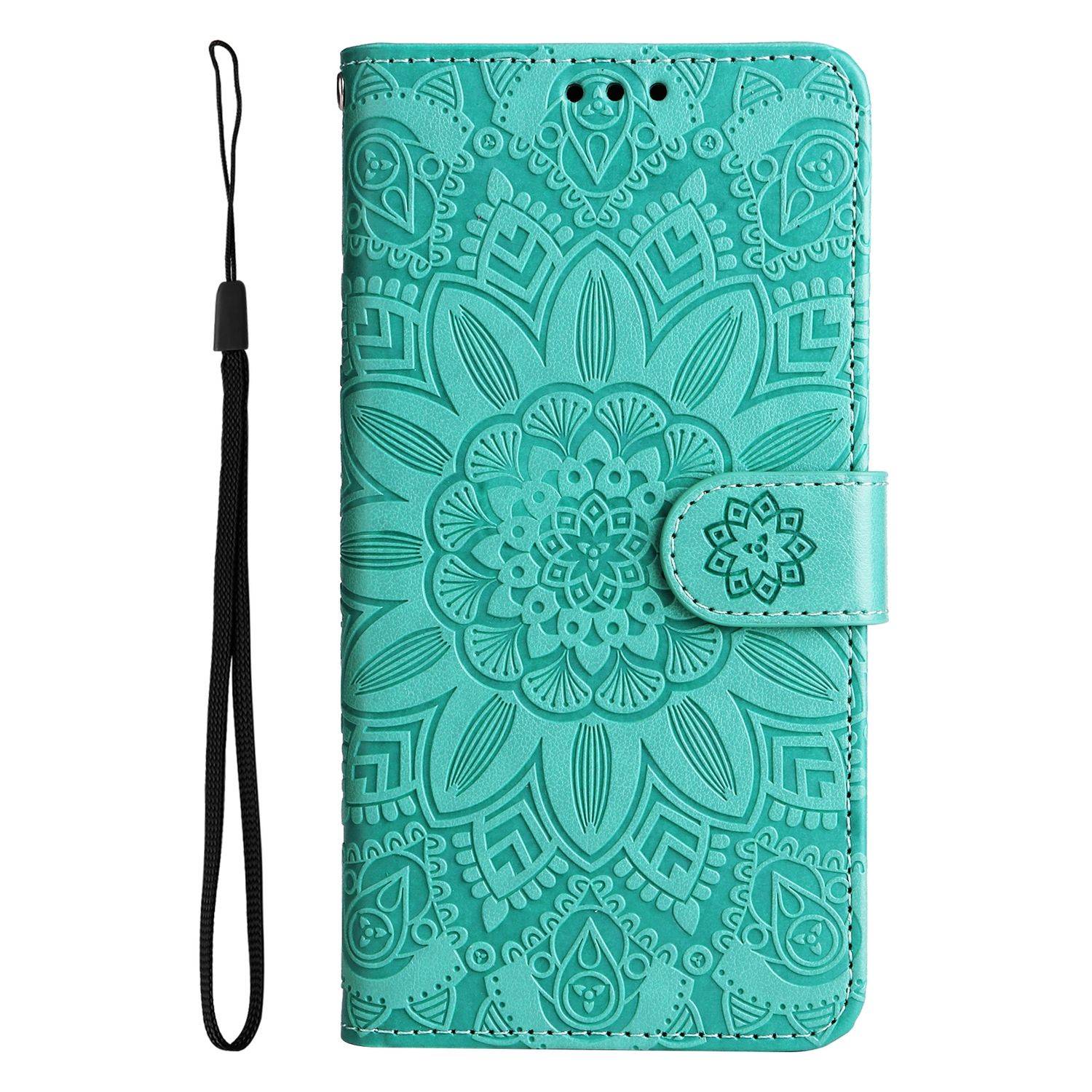 Hülle kompatibel mit Apple iPhone 14 Plus Kunstleder Handyhülle - Handy Case Grün