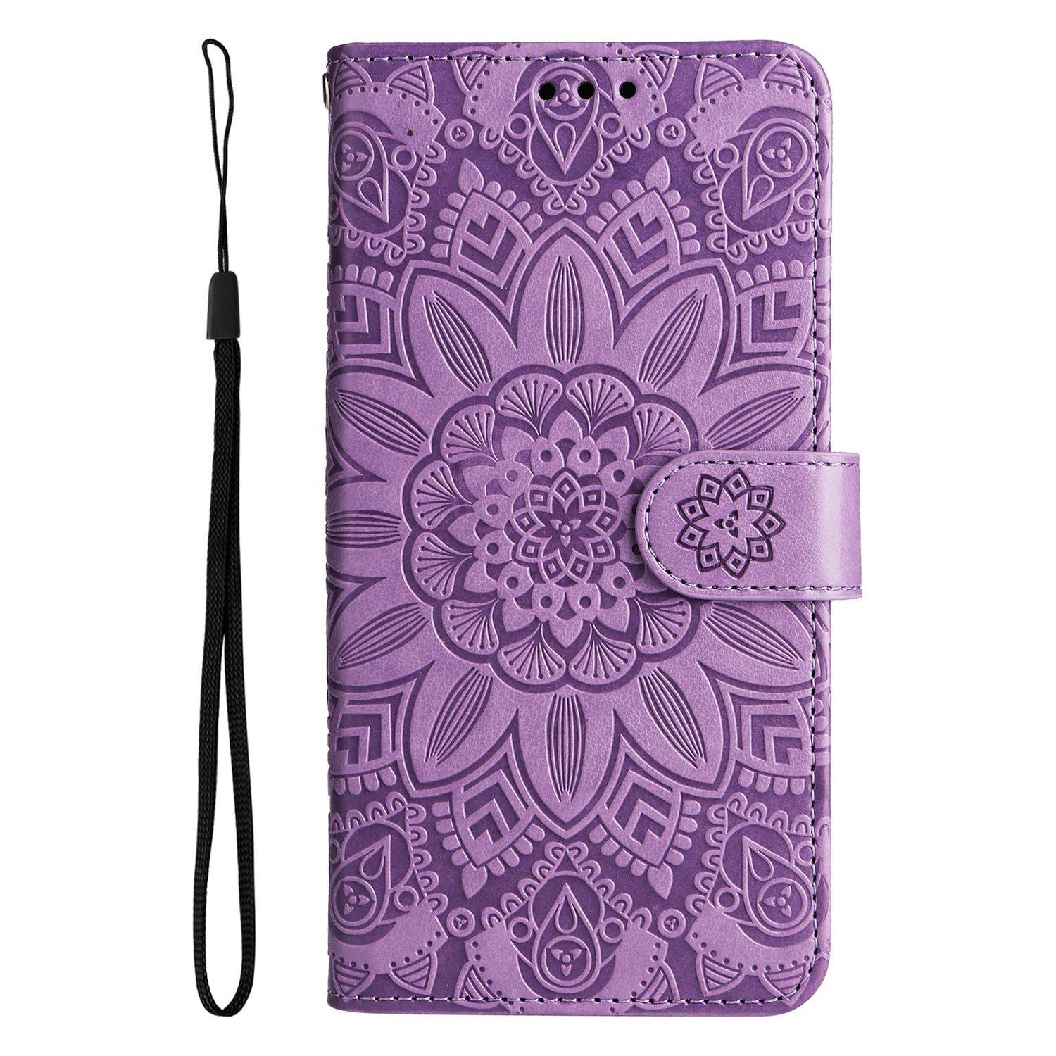 Hülle kompatibel mit Apple iPhone 14 Pro Max Kunstleder Handyhülle - Handy Case Violett
