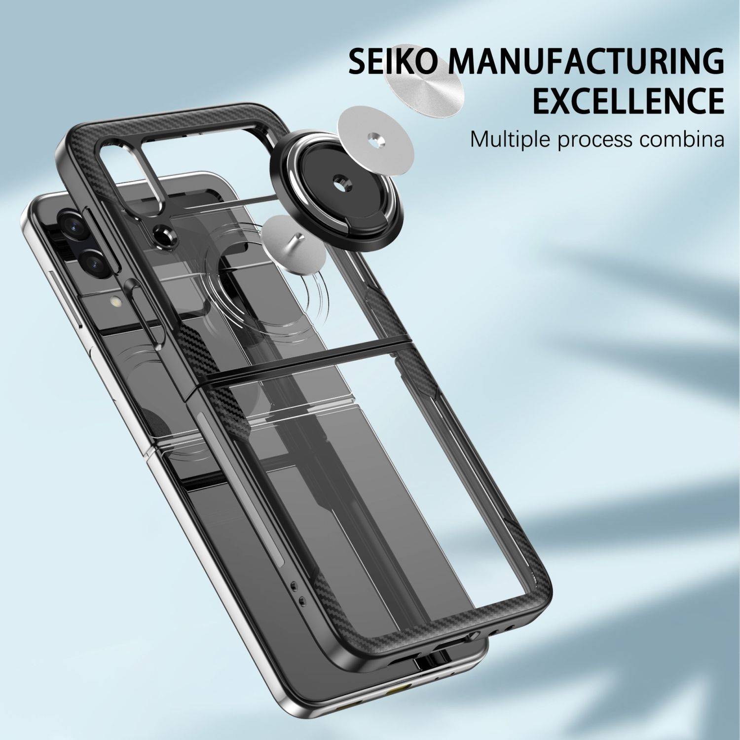 Hülle kompatibel mit Samsung Galaxy Z Flip4 5G Kunststoff Soft Handyhülle - Handy Case Rot