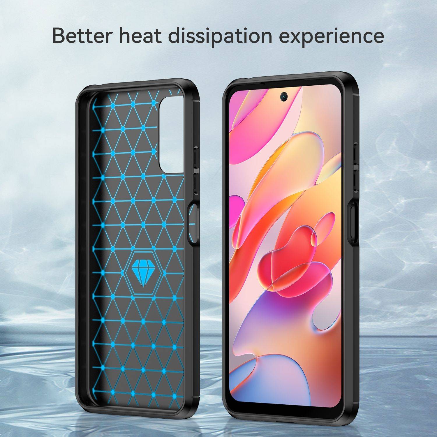 Hülle kompatibel mit Xiaomi Poco M3 Pro 5G Kunststoff Soft Handyhülle - Handy Case Schwarz