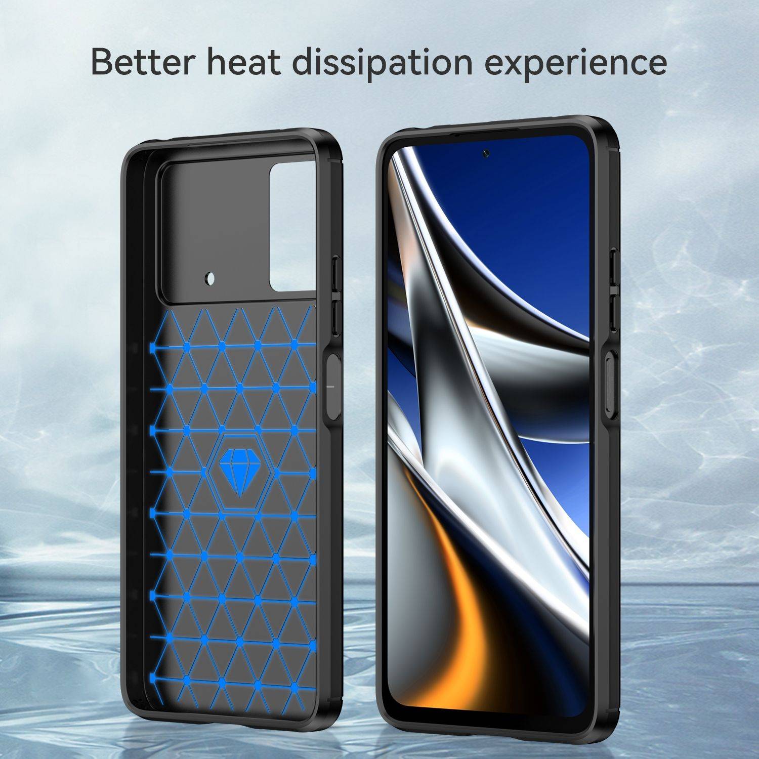 Hülle kompatibel mit Xiaomi Poco X4 Pro 5G Kunststoff Soft Handyhülle - Handy Case Schwarz