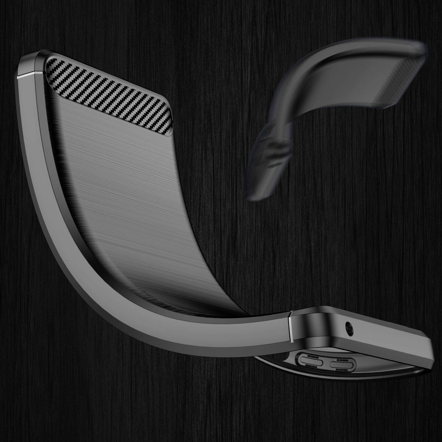 Hülle kompatibel mit Xiaomi Poco X4 Pro 5G Kunststoff Soft Handyhülle - Handy Case Schwarz