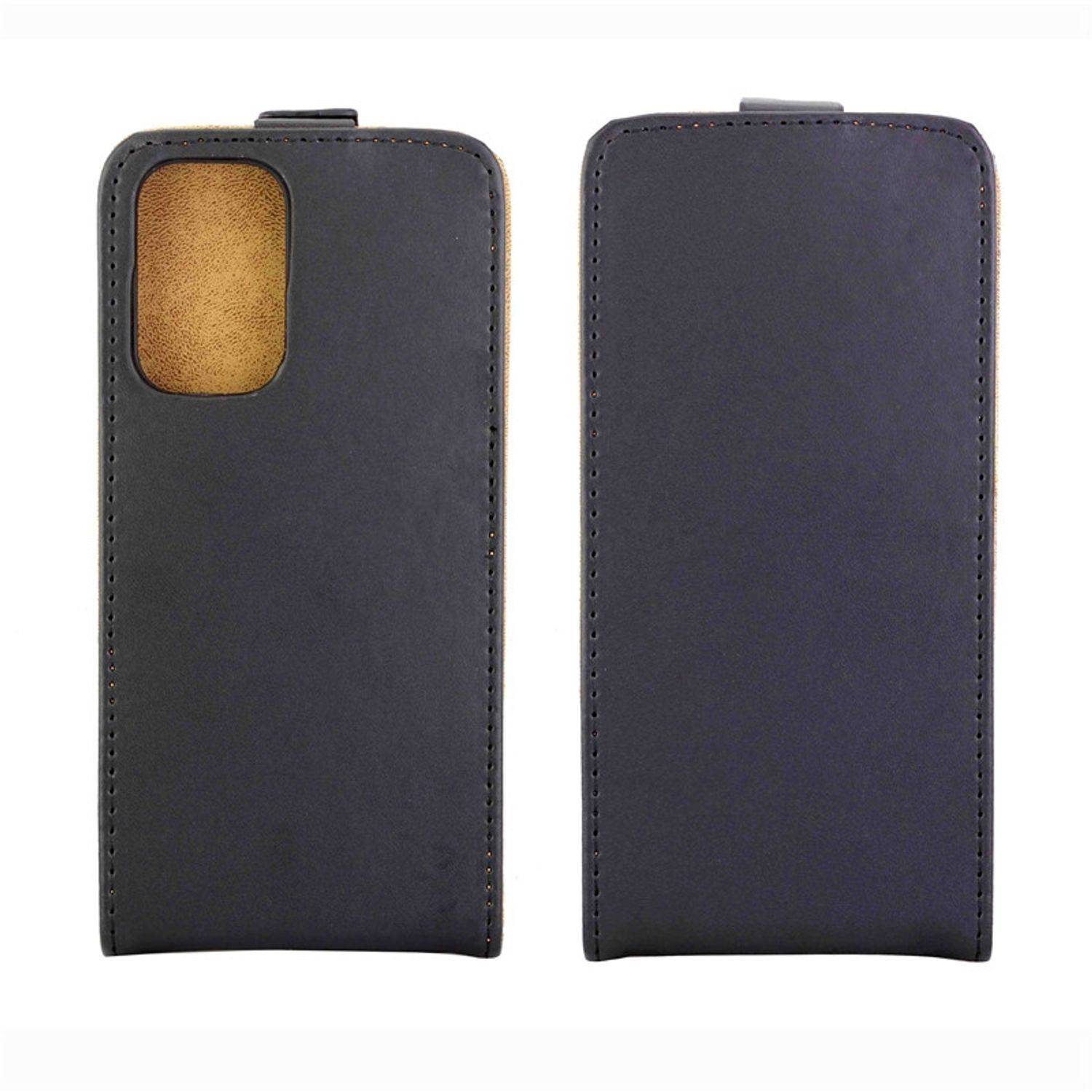 Hülle kompatibel mit Samsung Galaxy A53 5G Kunstleder Handyhülle - Handy Case Schwarz