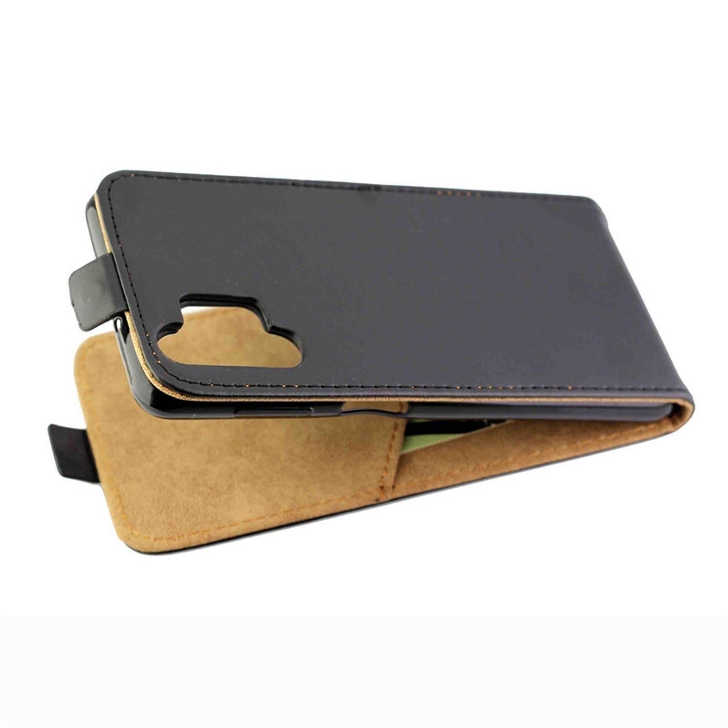 Hülle kompatibel mit Samsung Galaxy A13 4G Kunstleder Handyhülle - Handy Case Schwarz