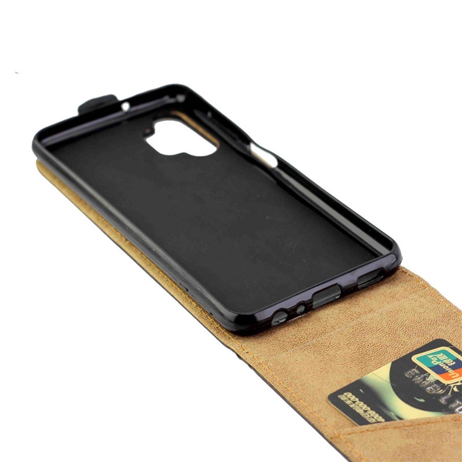 Hülle kompatibel mit Samsung Galaxy A13 4G Kunstleder Handyhülle - Handy Case Schwarz
